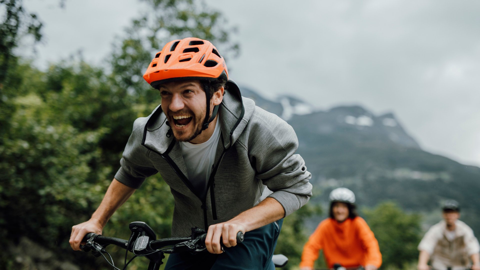 Durch Kristiansand mit dem Bike