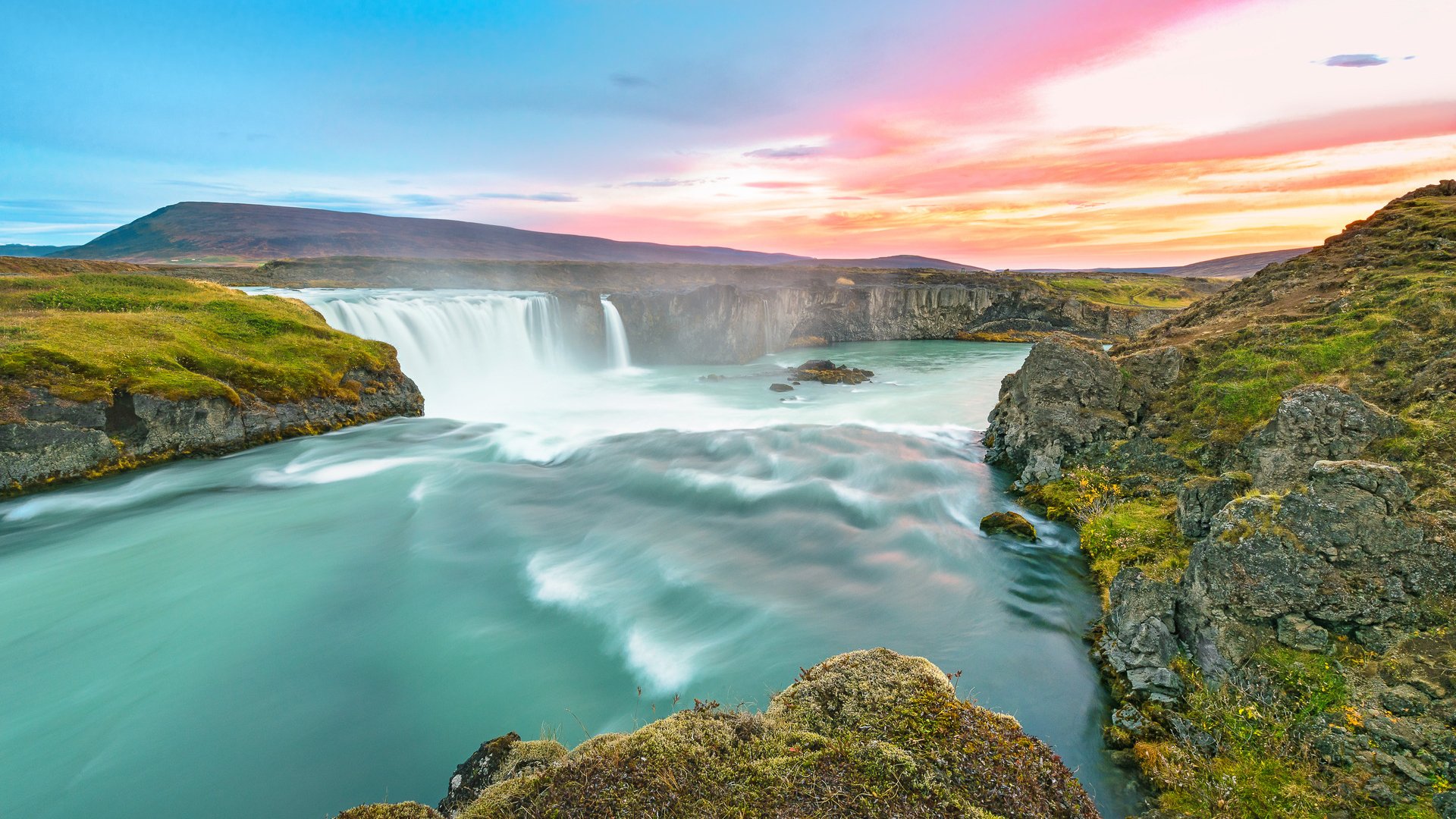 Godafoss waterfall, Iceland, Europe