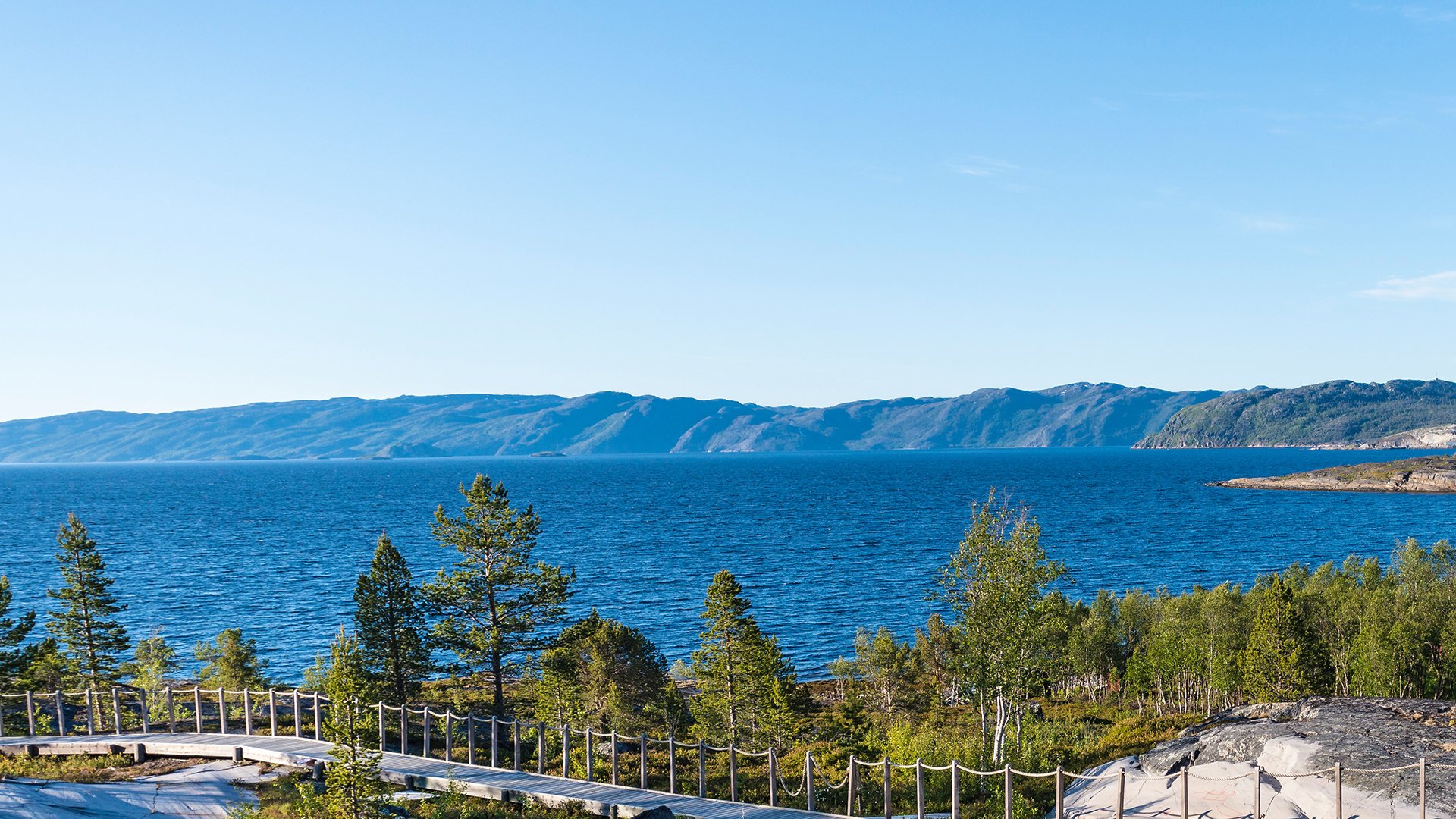 ALTA, NORWAY - JUNE 29, 2014: The World Heritage Rock Art Centre, Alta Museum is the largest of the five open-air rock art sites in Alta, Norway.