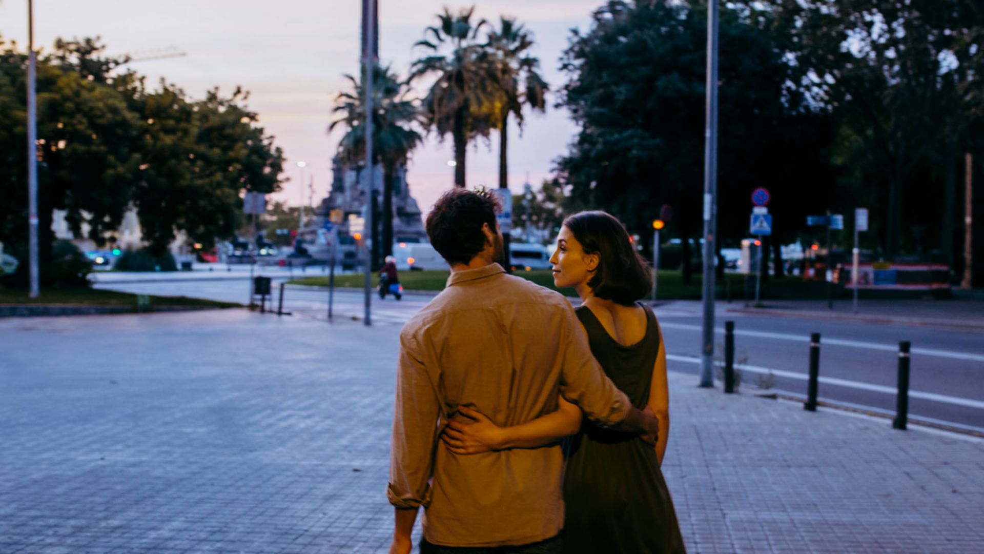 Abendliches Barcelona