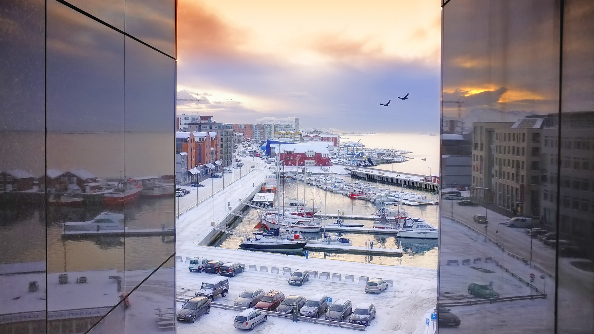A photo of a docks in Bodo, Norway