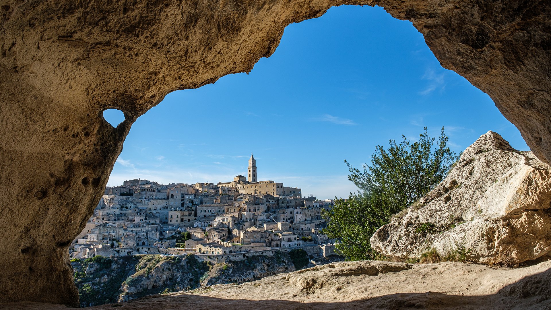 Matera, vista panoramica dalle grotte