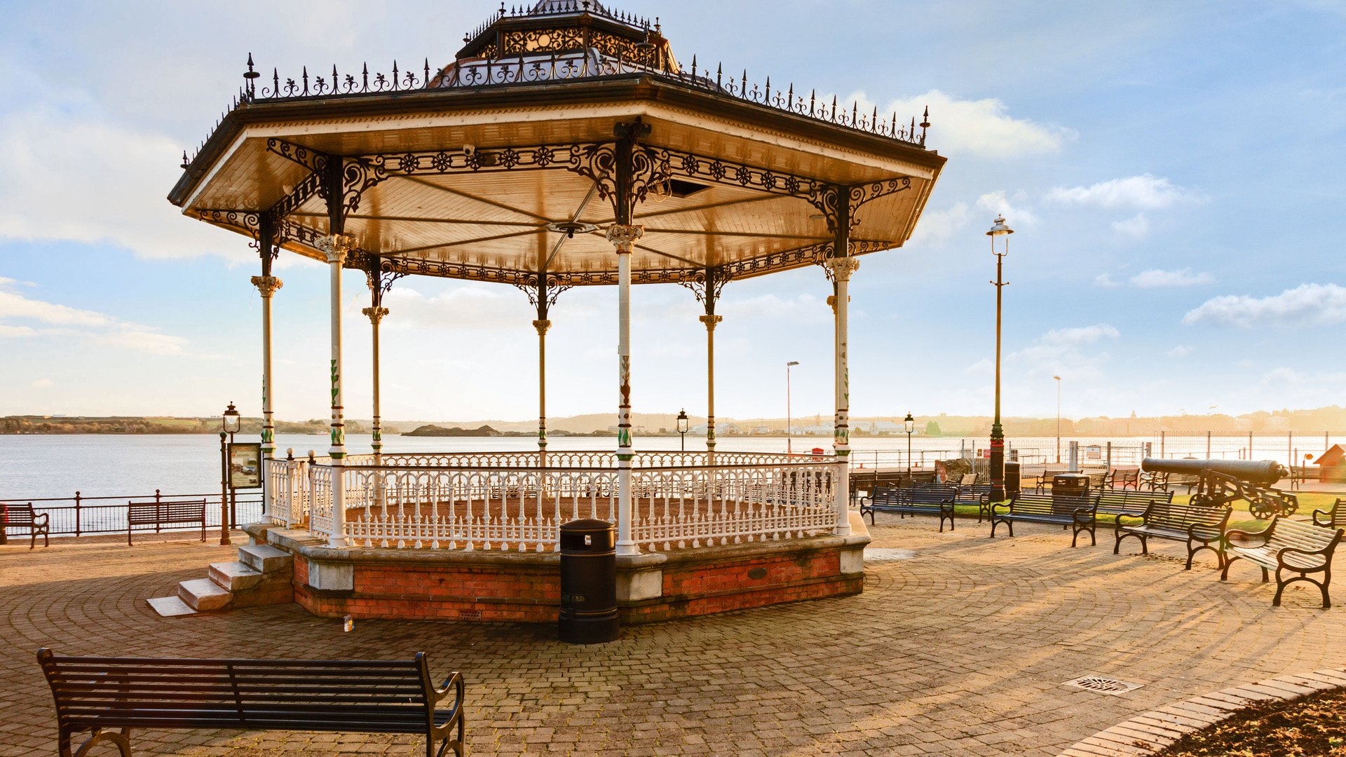 25288081 - kennedy park with victorian bandstand (the prom) in cobh co. cork ireland