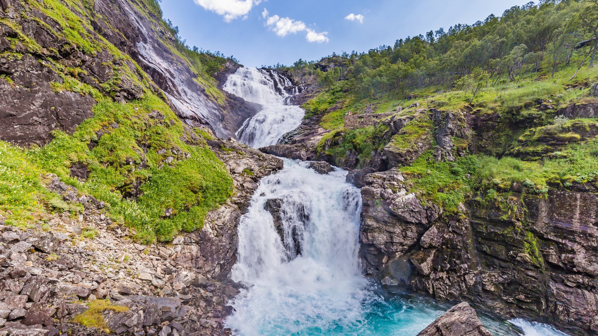 Flåm zu Fuß und mit der Bahn