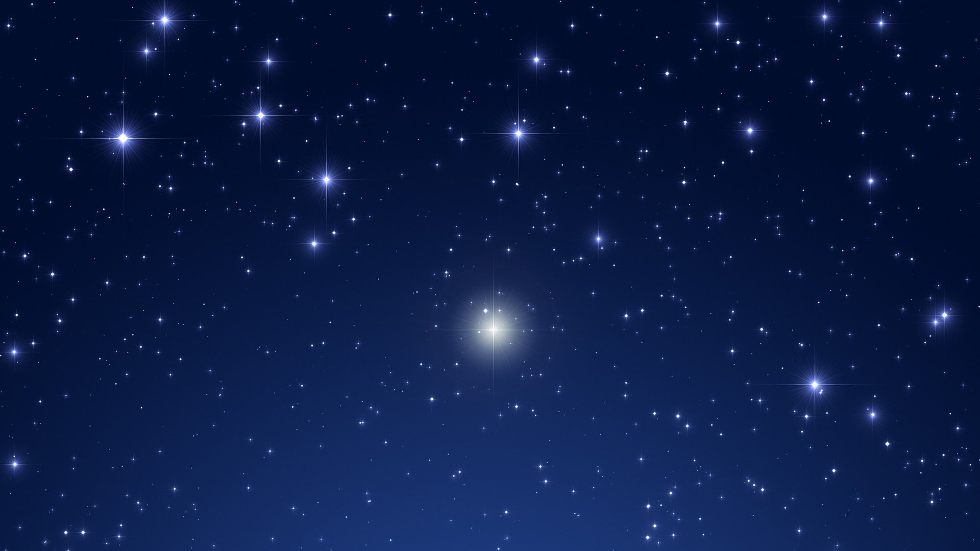 Lucky star in zodiac with background stars shaped (spikes).  