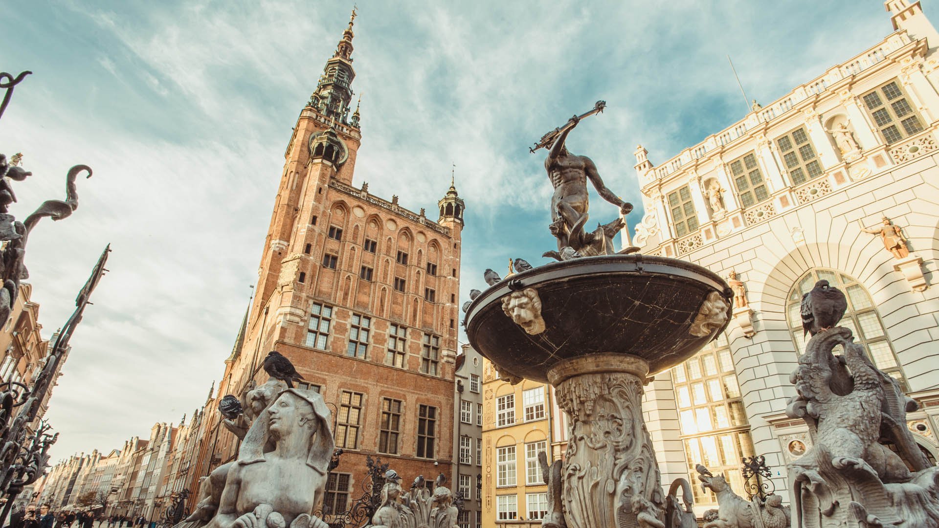 architecture gdansk, old city in europe