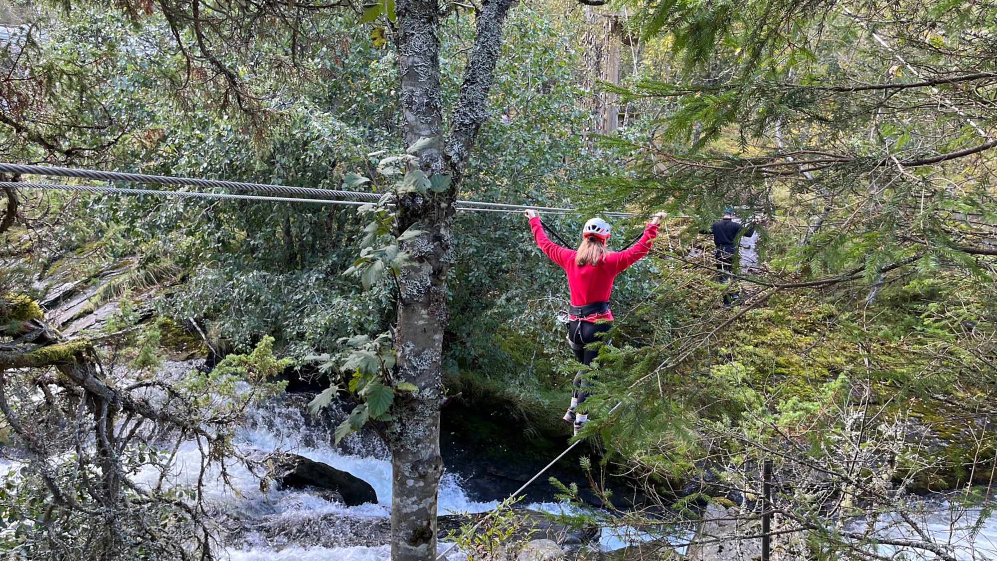 Zipline im Naturpark von Geiranger