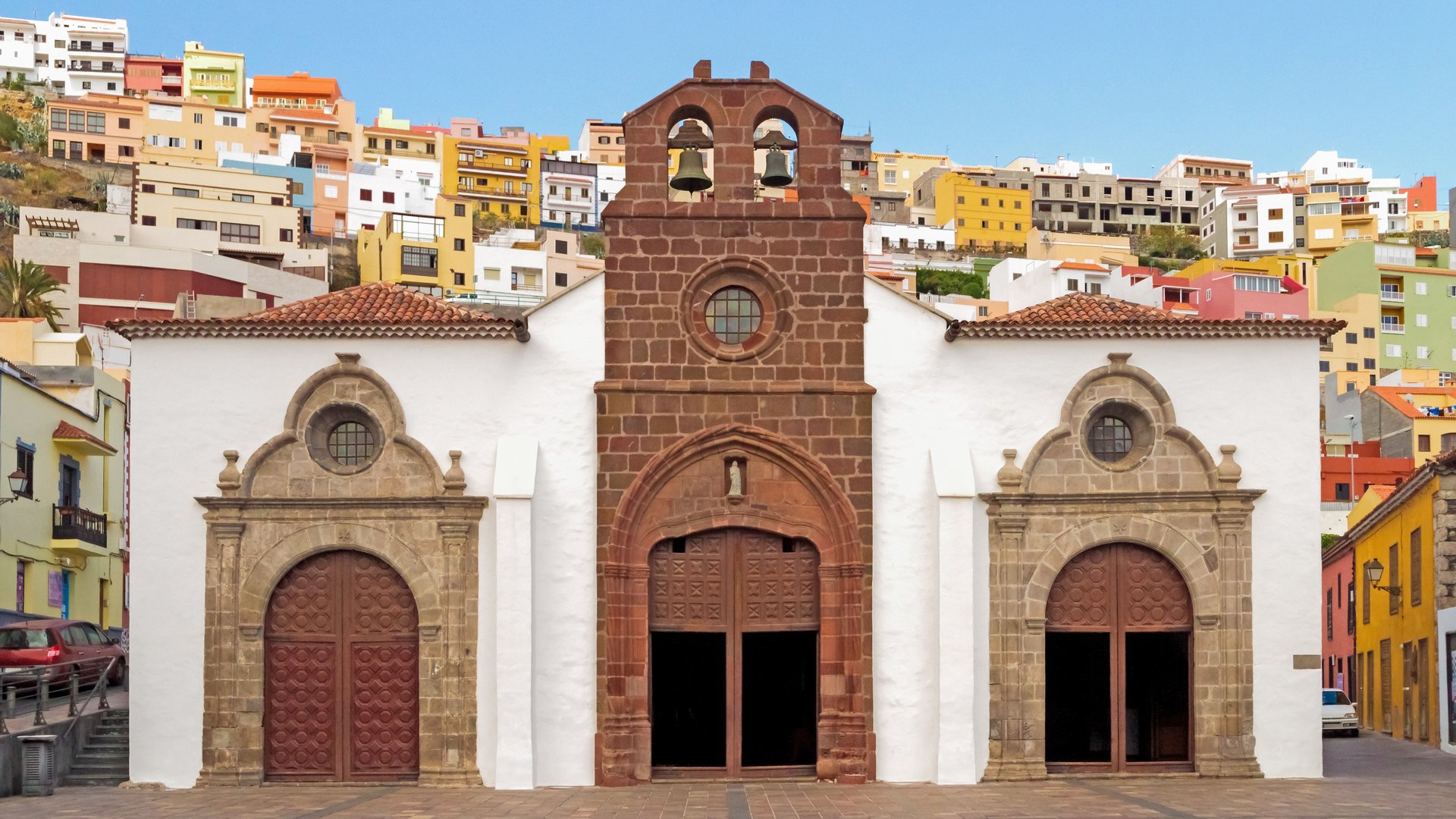 The church "Iglesia de Nuestra de la Asuncion" in San Sebastian de la Gomera, Canary Islands.