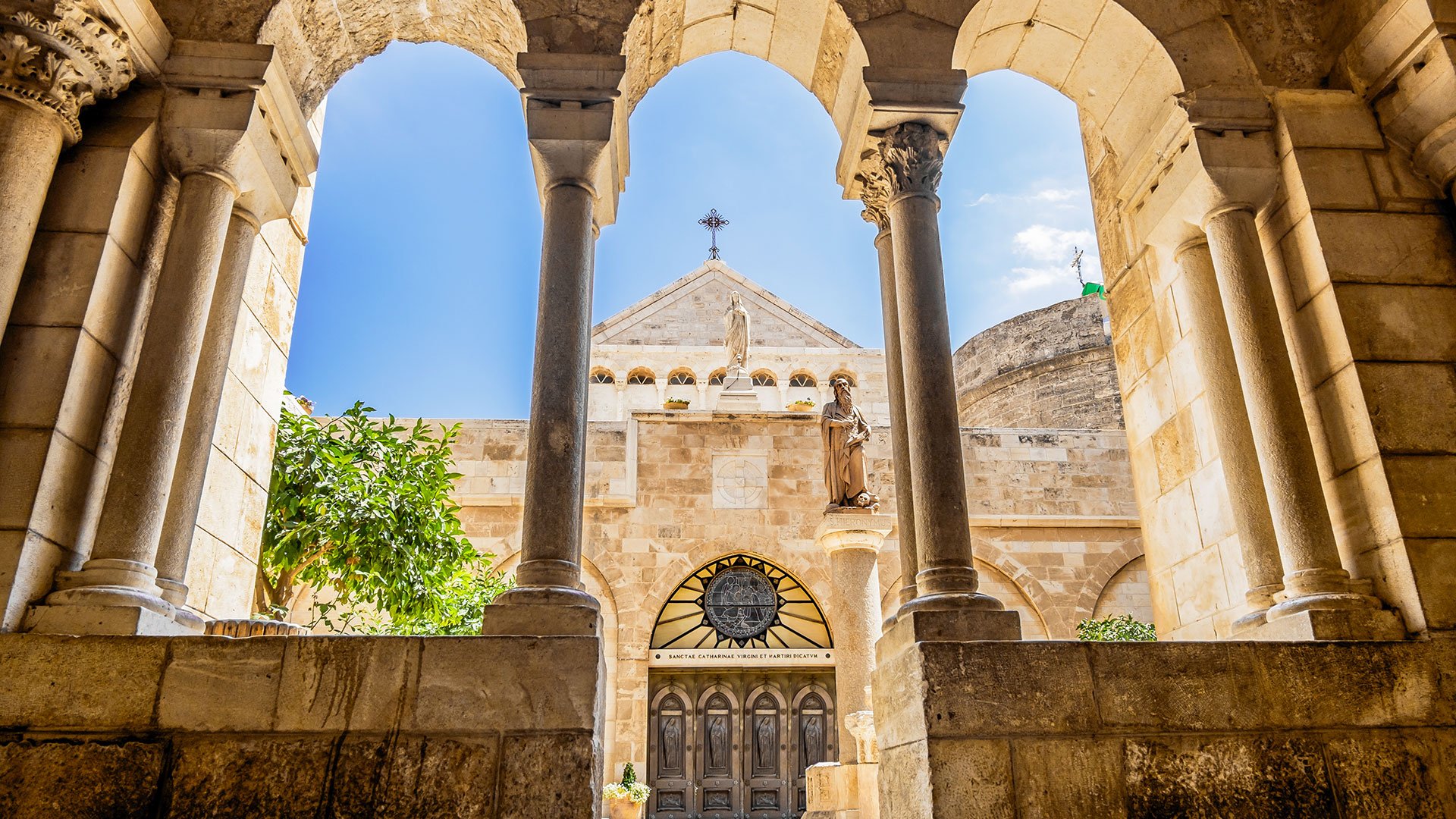 View of the Church of the Nativity Bethlehem