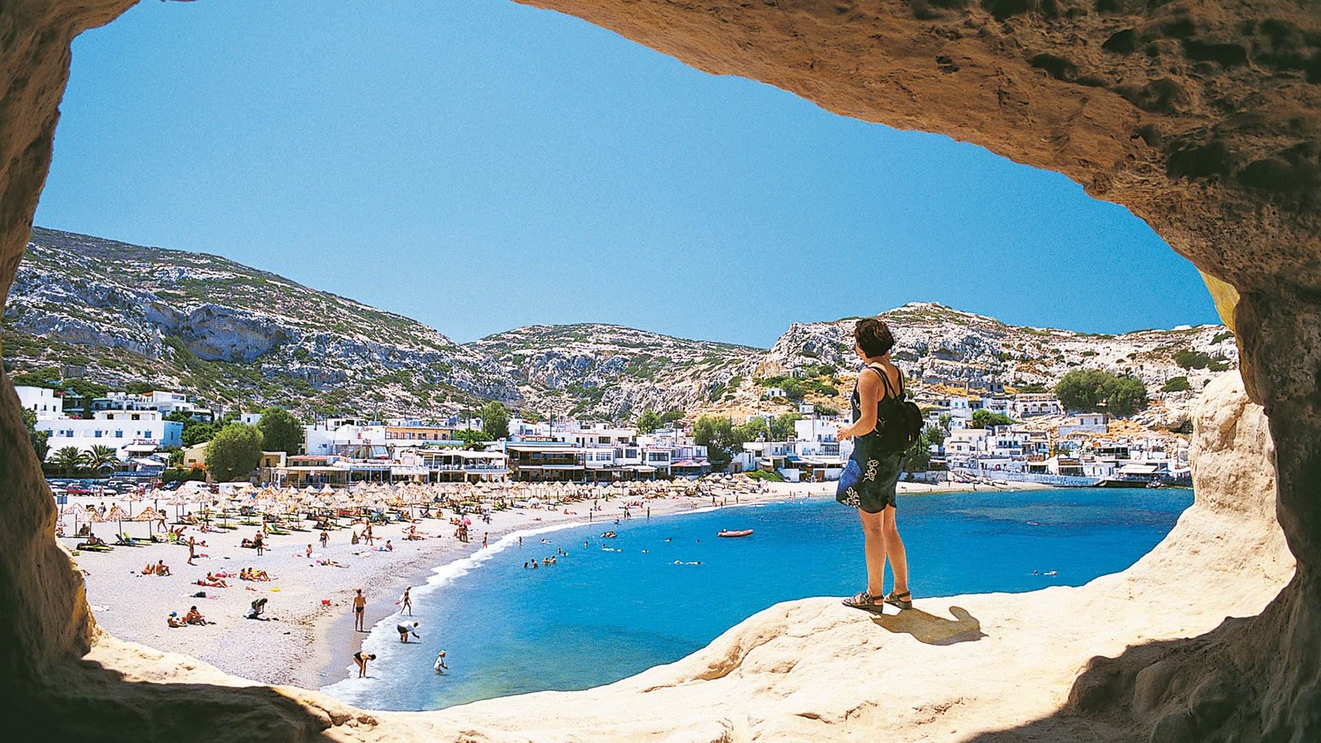 Baden am Ammoudara Strand