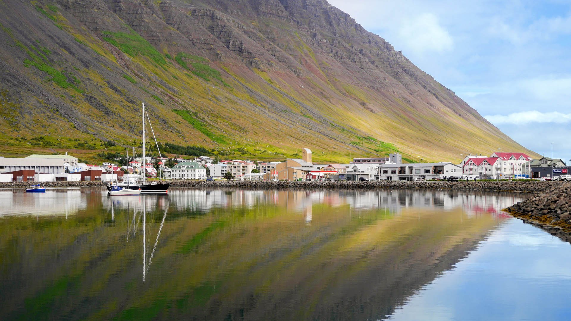 Ankerbucht Isafjördur in Island
