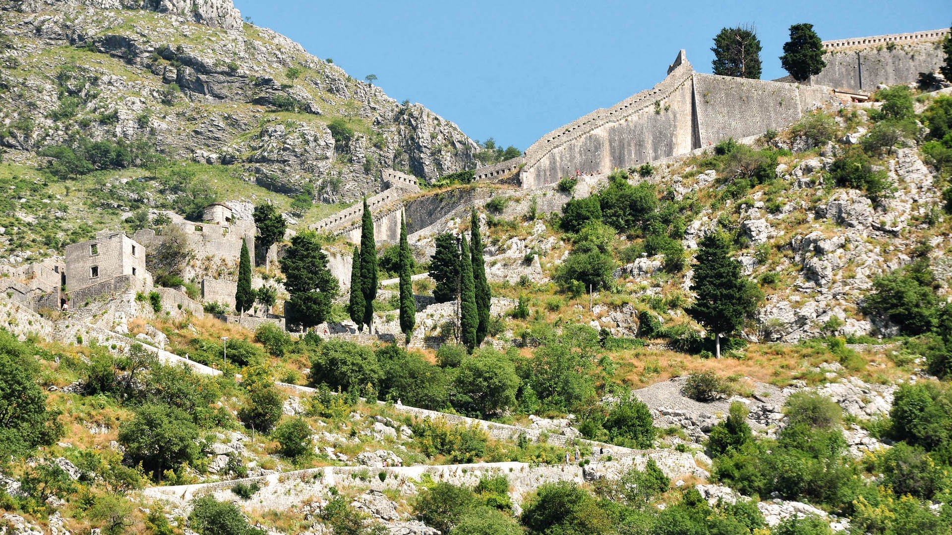 Stadtmauer und Befestigungsanlage in Kotor
