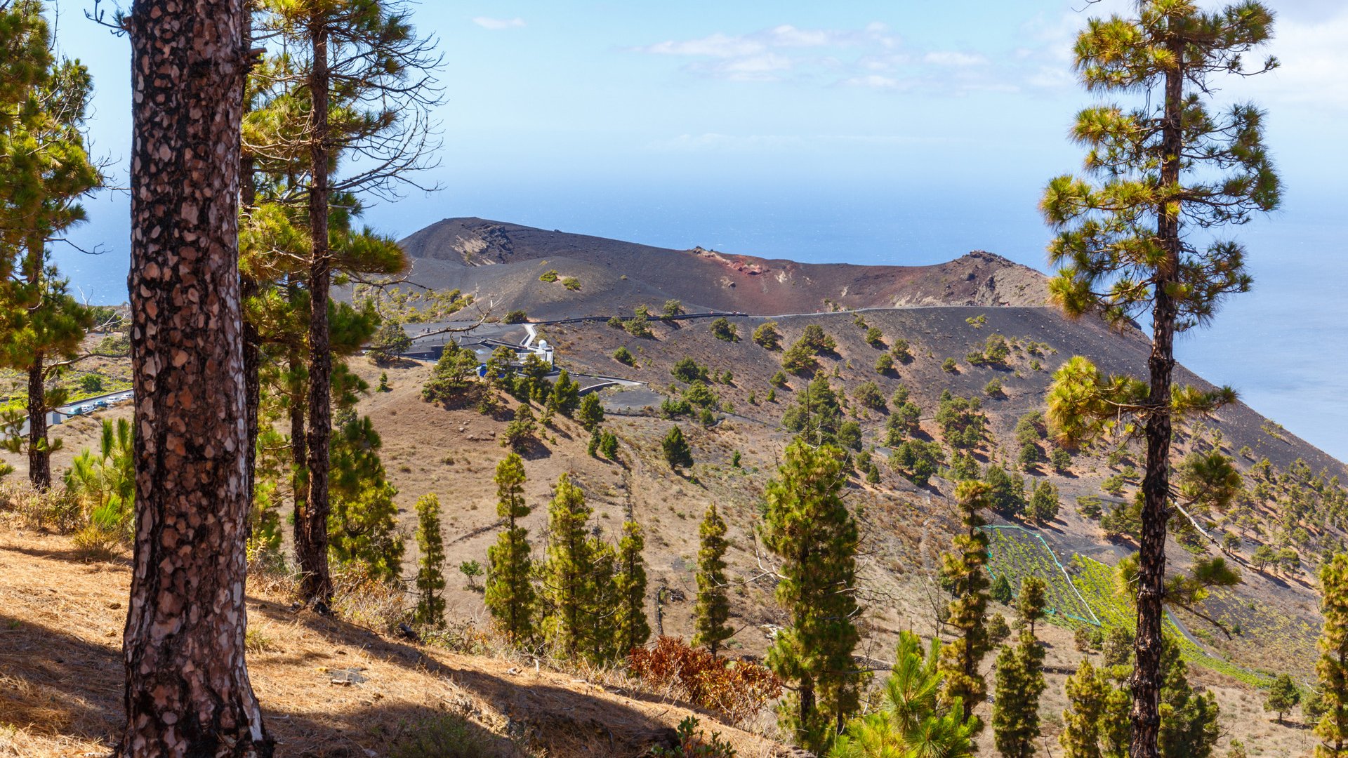 View of Volcano San Antonio in La Palma, Canary Islands