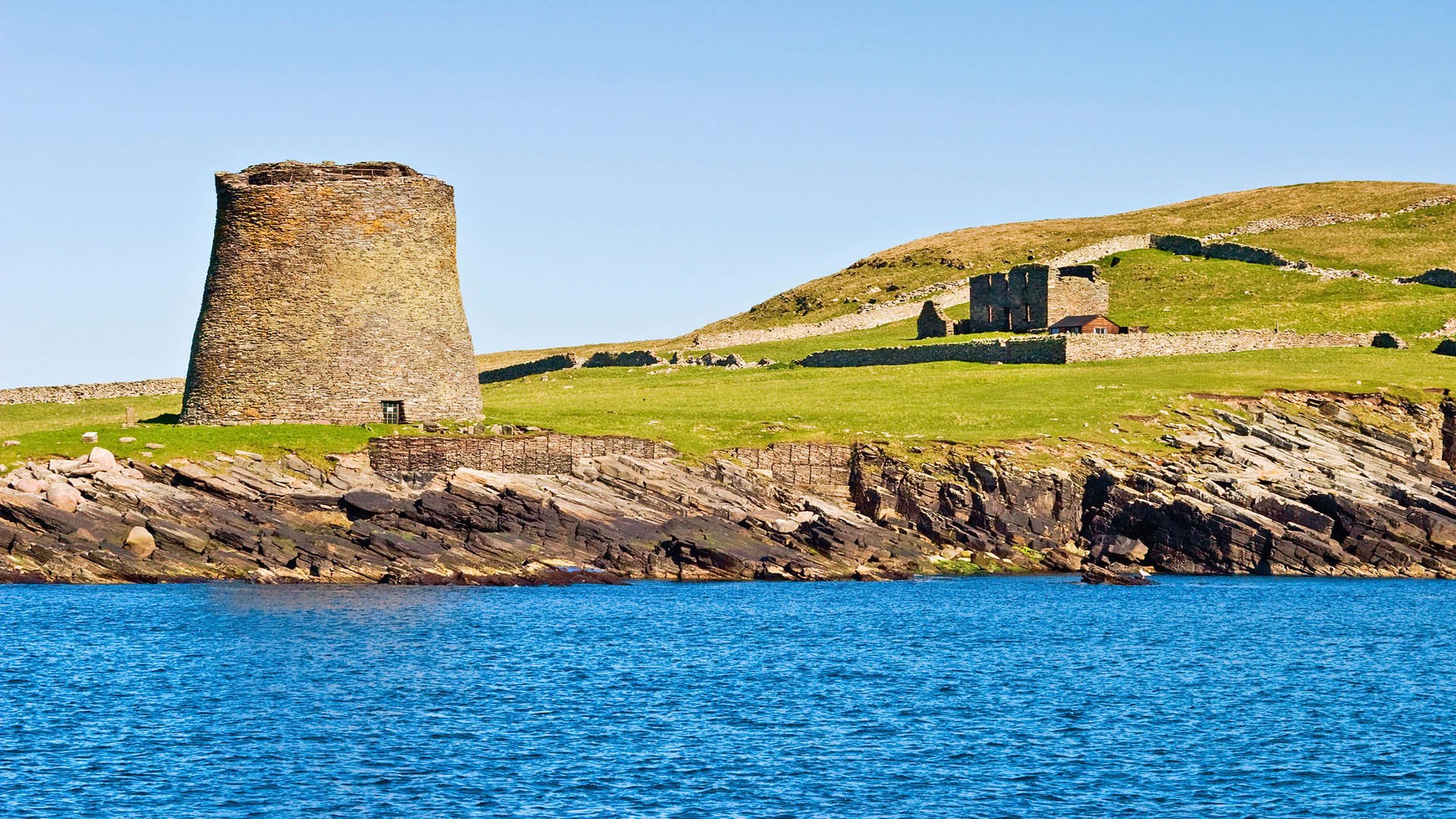 Broch of Mousa at shetlands island