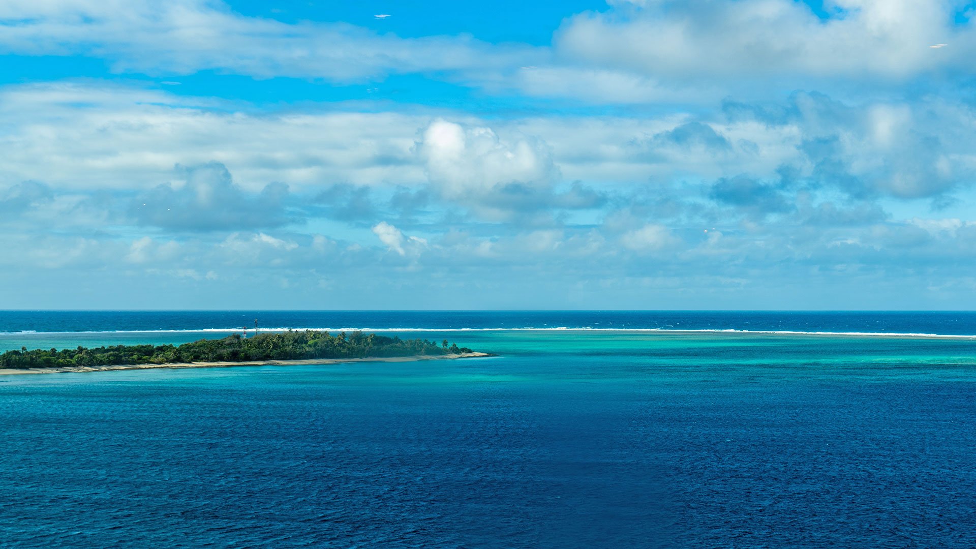 Mystery island from the sea