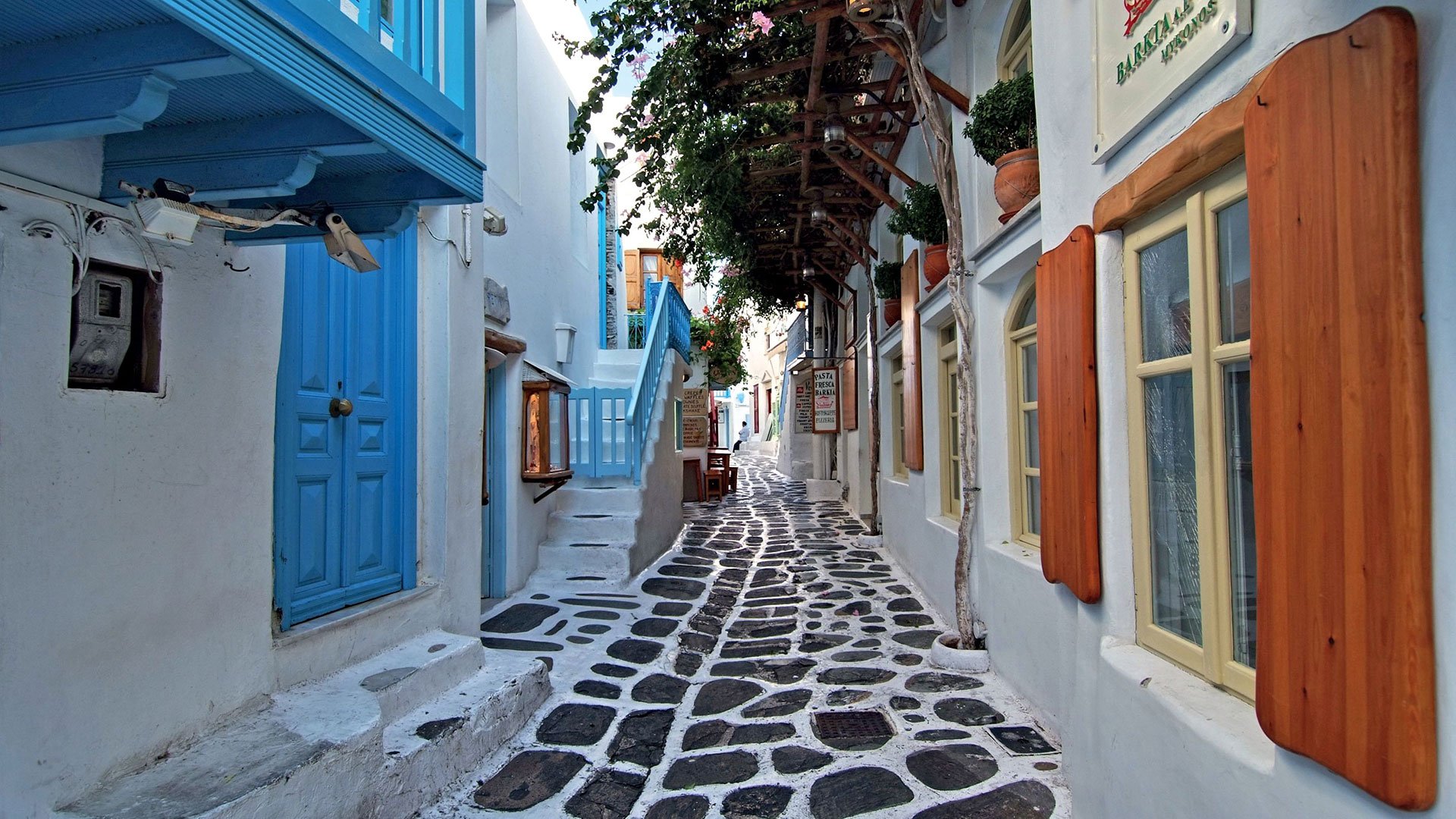 Spaziergang durch die Altstadt von Mykonos