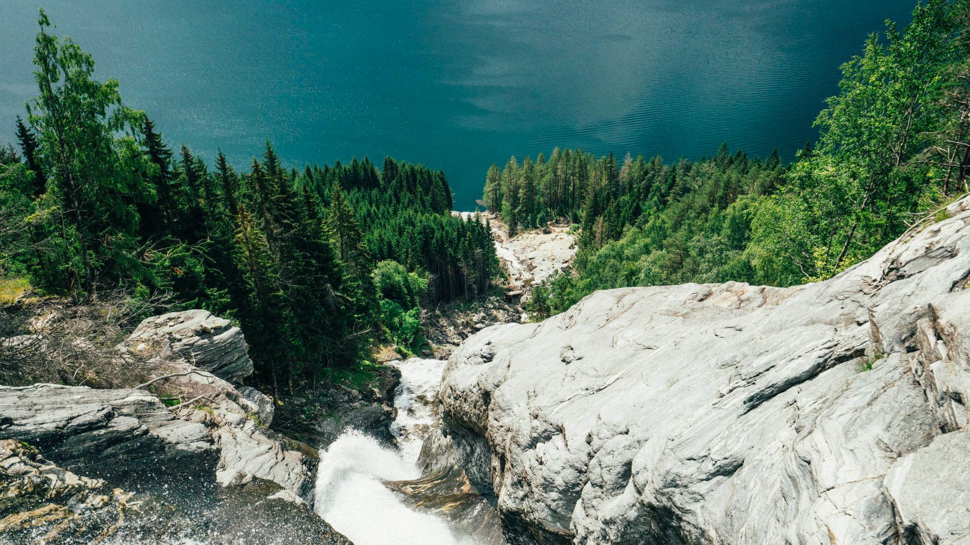 Fjorde und Gletscher aus der Vogelperspektive