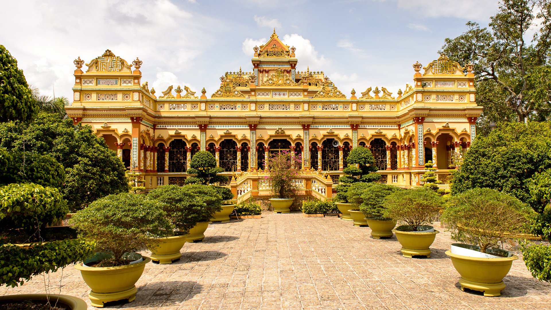 Vinh Tranh Pagoda in My Tho, the Mekong Delta, Vietnam