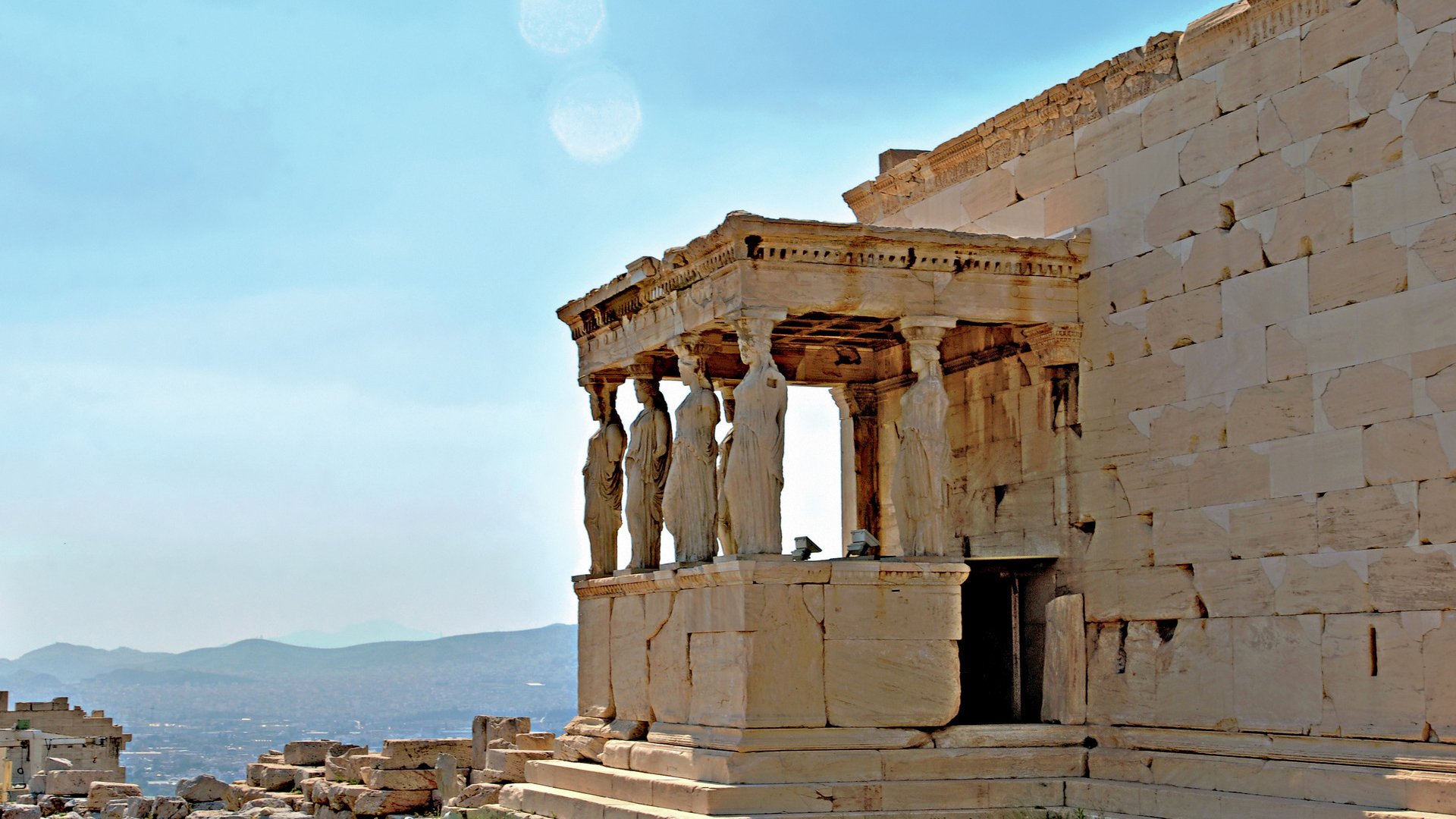 Mit dem Tablet geführter Rundgang auf der Akropolis
