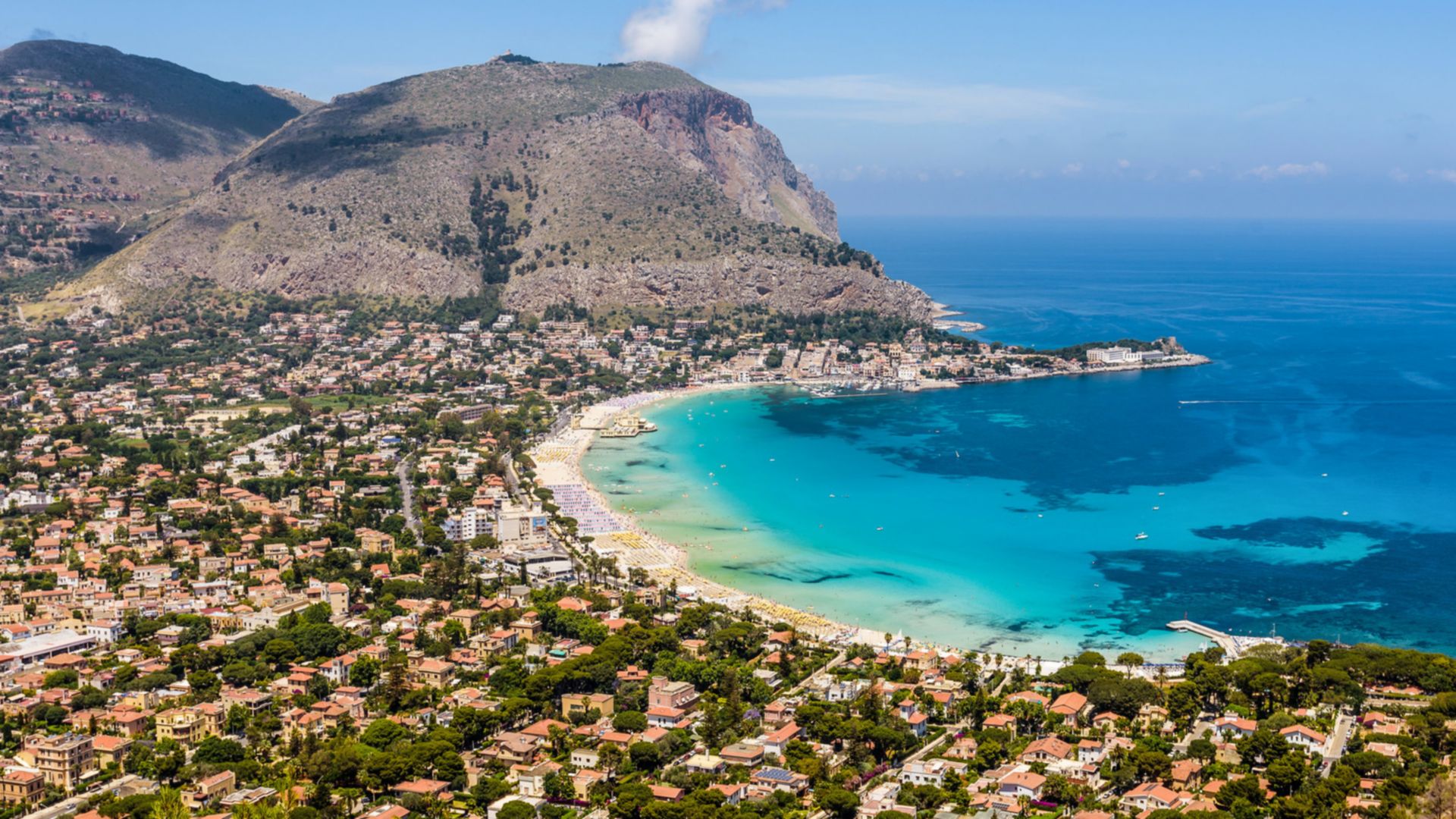 Monte Pellegrino und Küstenort Mondello