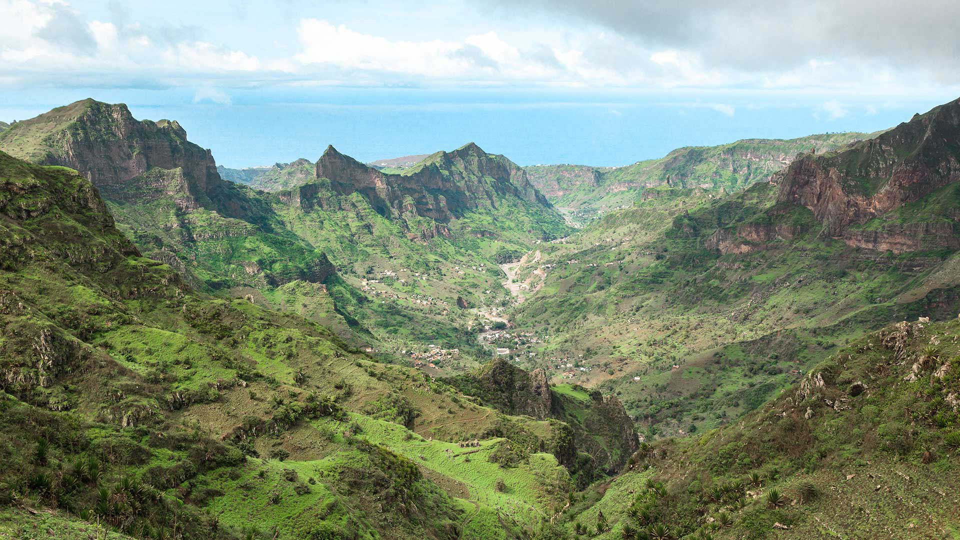 Serra Malagueta mountains in Santiago Island Cape Verde - Cabo V