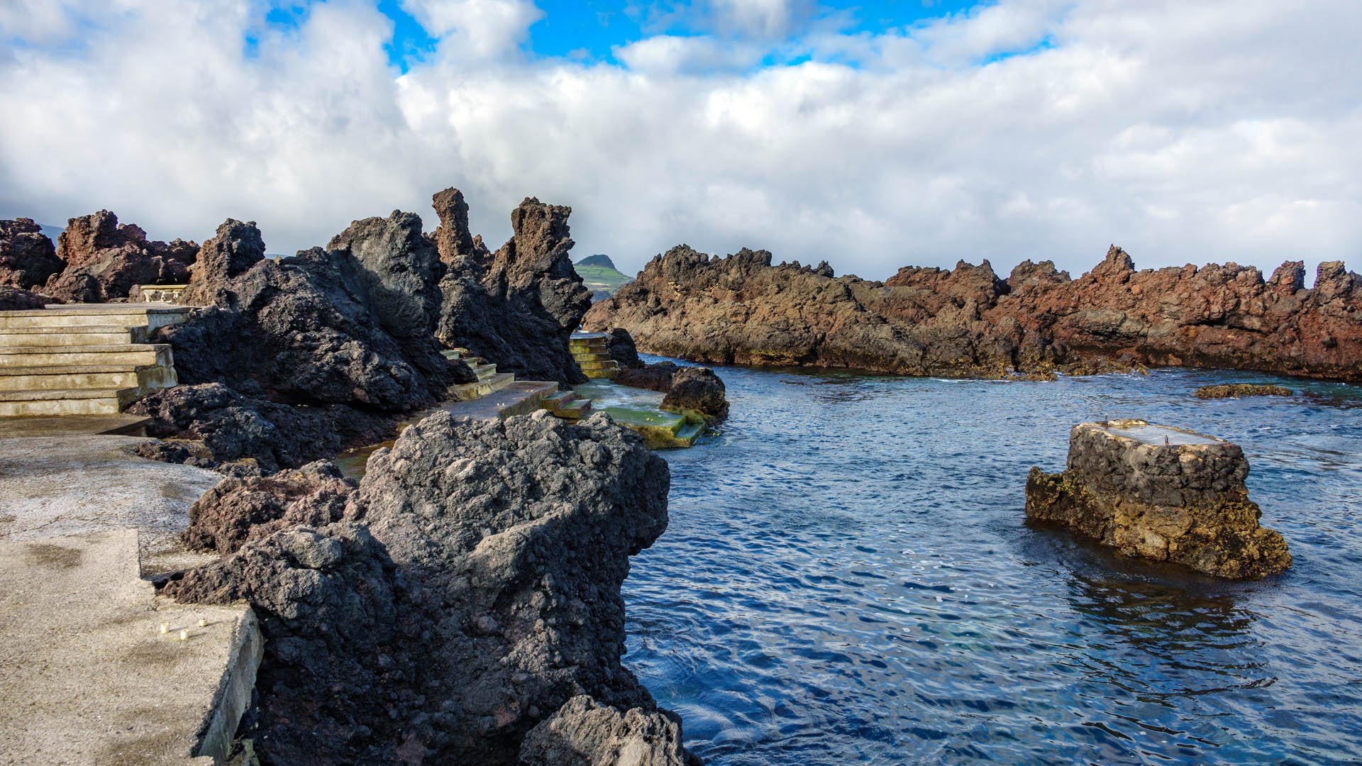 Biscoitos volcanic coast in terceira