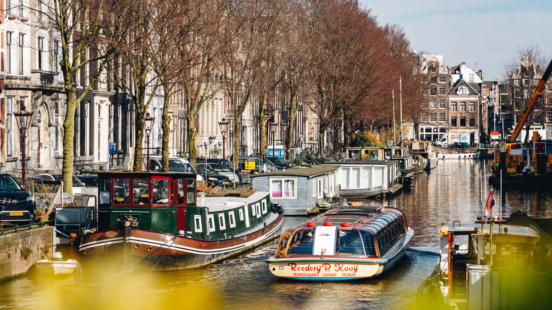 Abendliche Grachtenfahrt durch Amsterdam