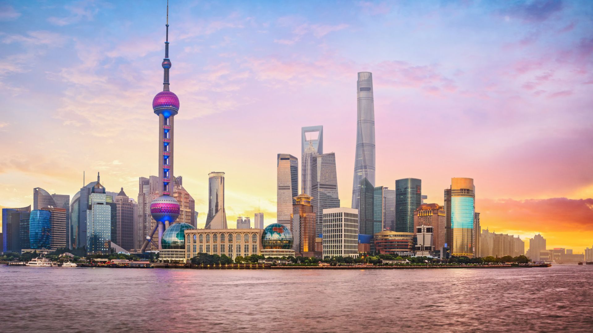 Shanghai bei Nacht - Huangpu Fluss