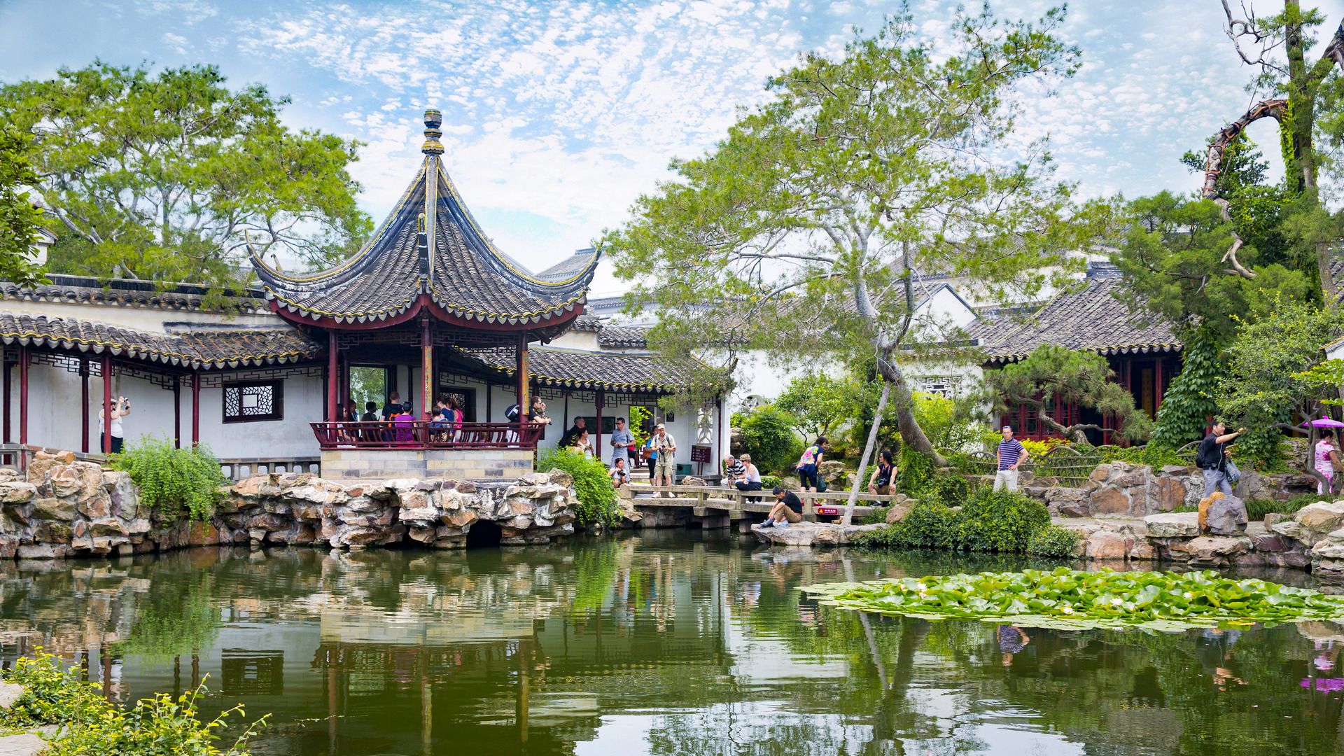 Die Kanalstadt Suzhou und Bootsfahrt (nur für abreisende Gäste)