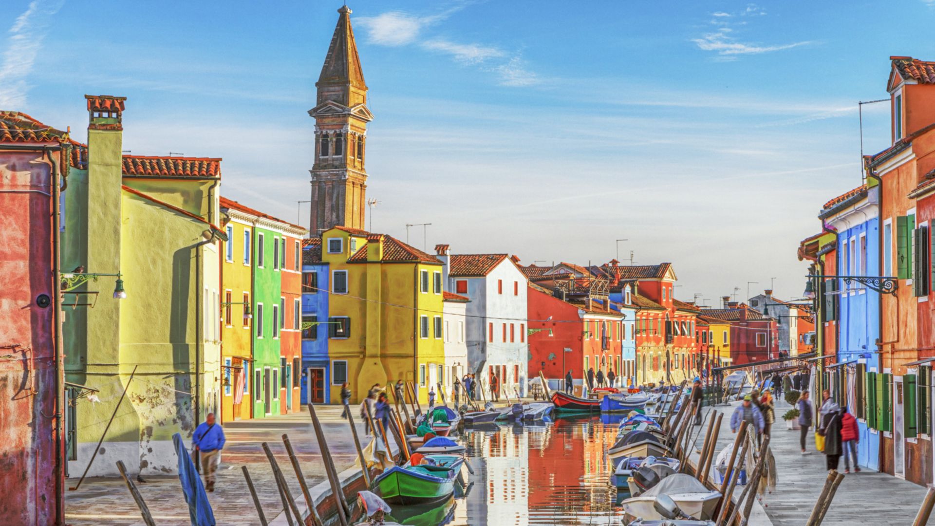 Malerisches Burano und Bootsfahrt rund um Venedigs Lagune