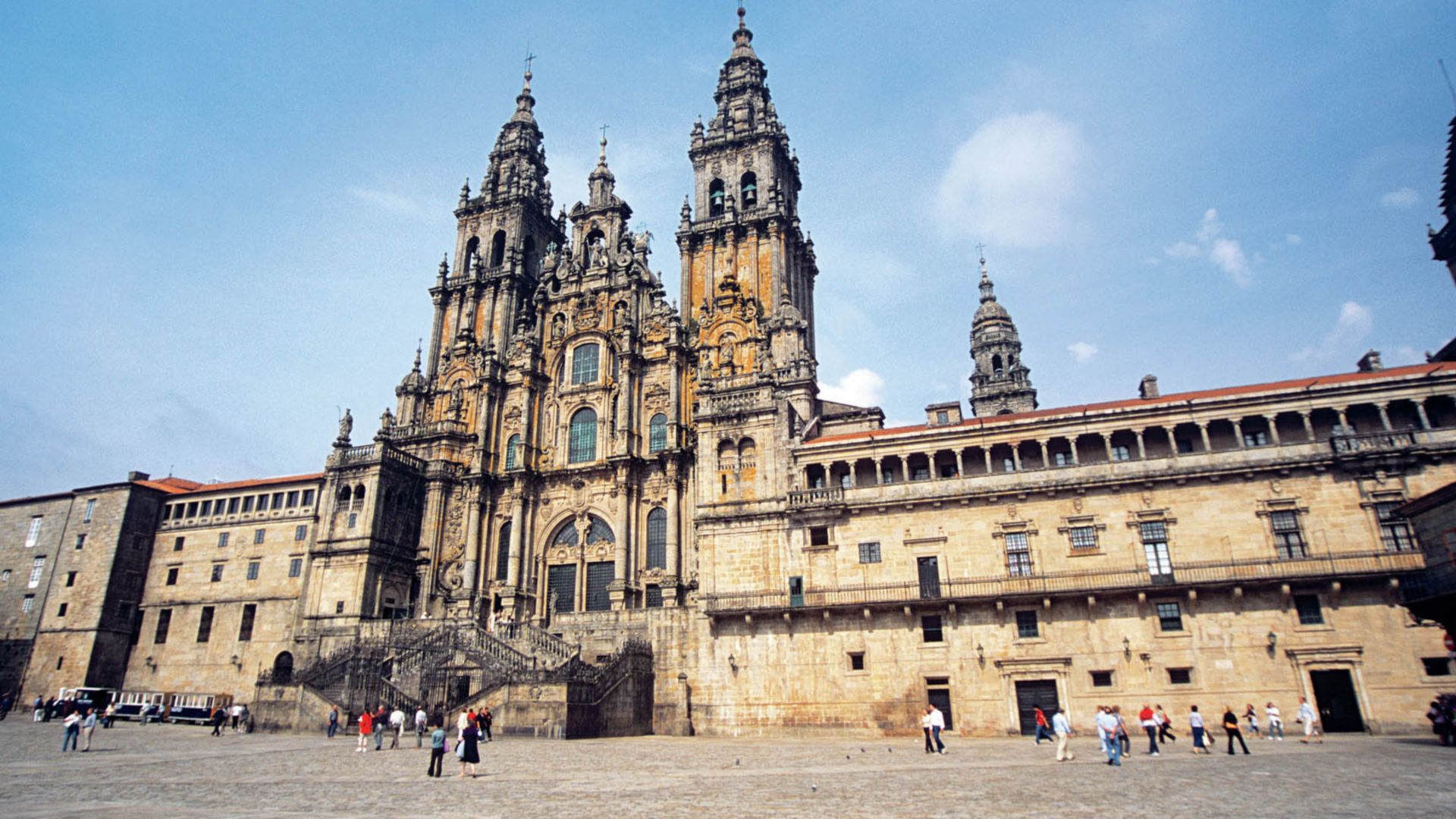 Traditionelles Galicien und Santiago de Compostela