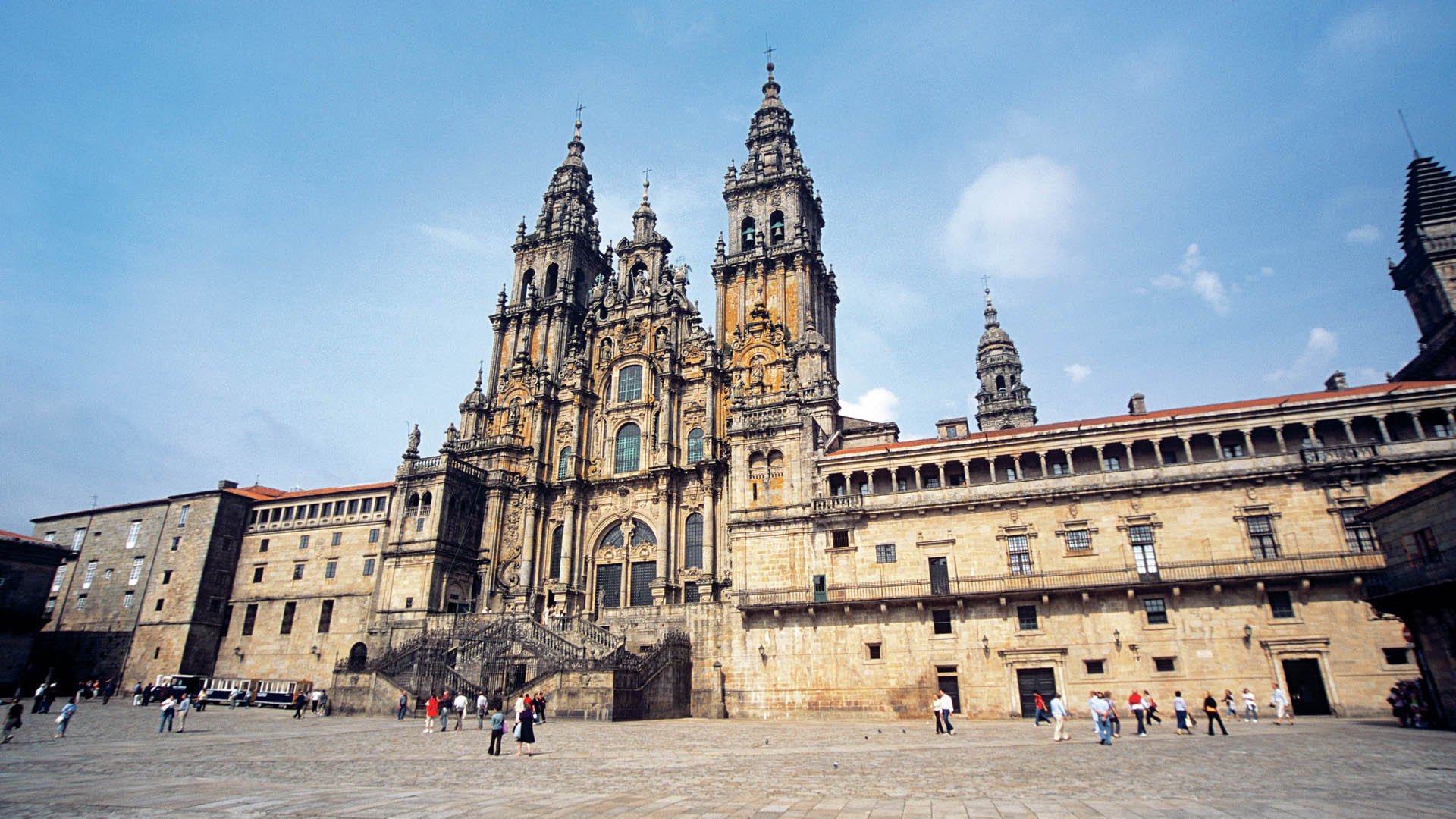 Traditionelles Galicien und Santiago de Compostela 