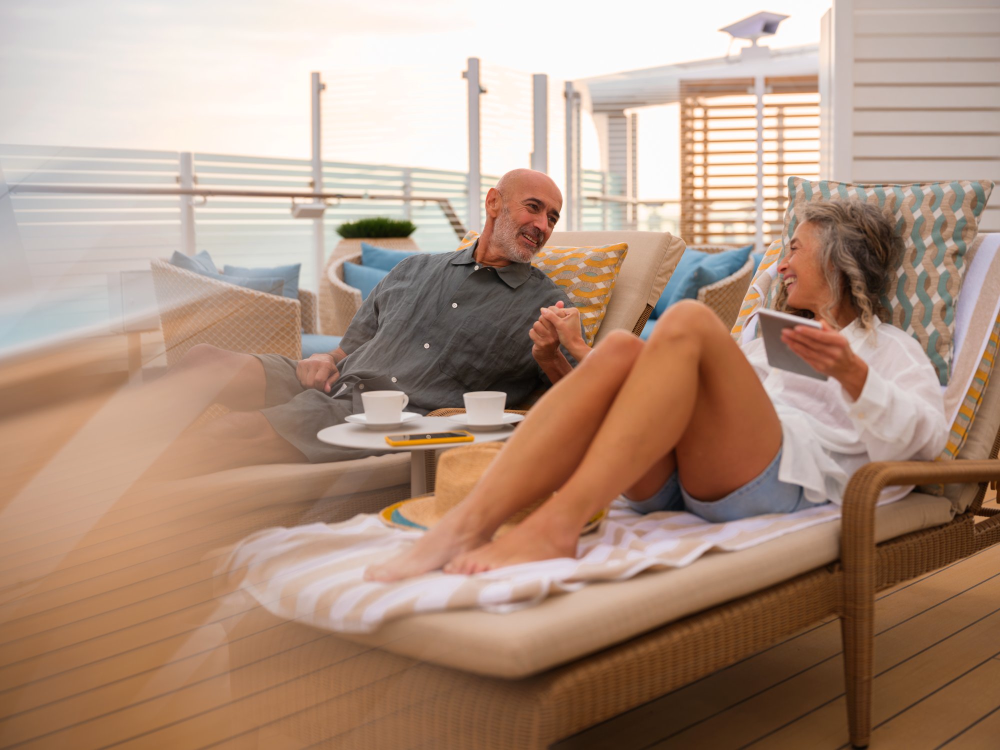 Paar an Bord von AIDA