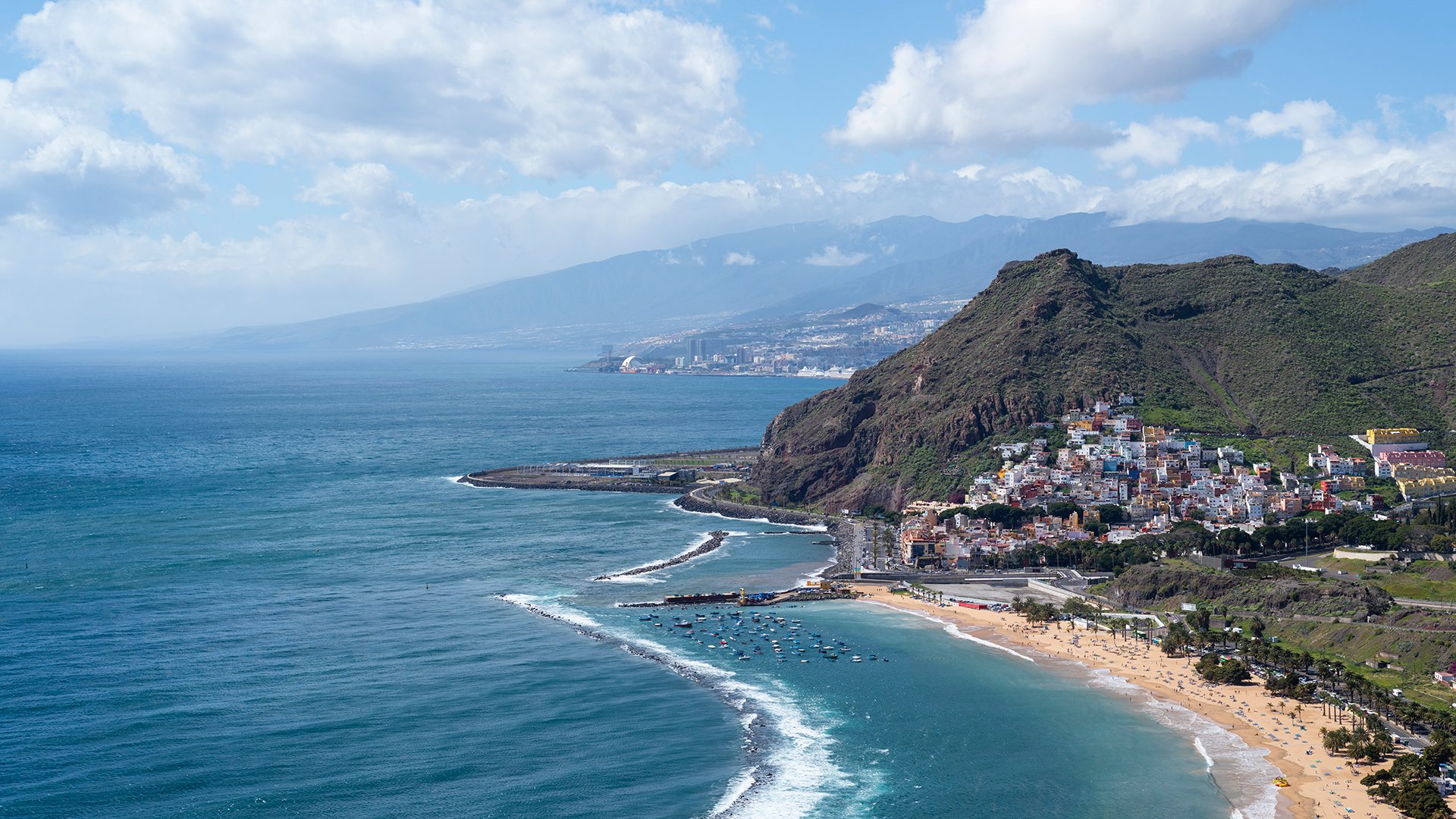 Blick auf die Küste von Teneriffa