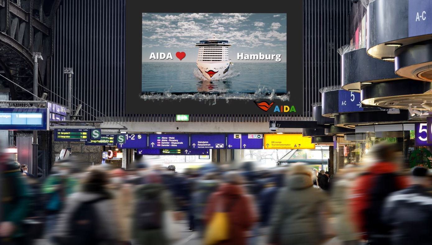 Neue AIDA Werbekampagne überrascht mit Spezialeffekten in 3D