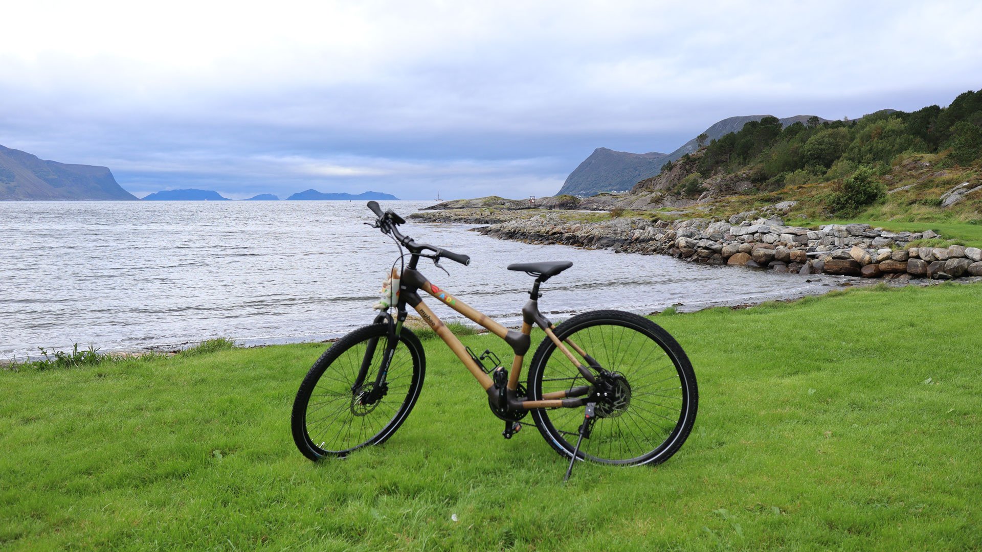 Durch Bergen mit dem Bike