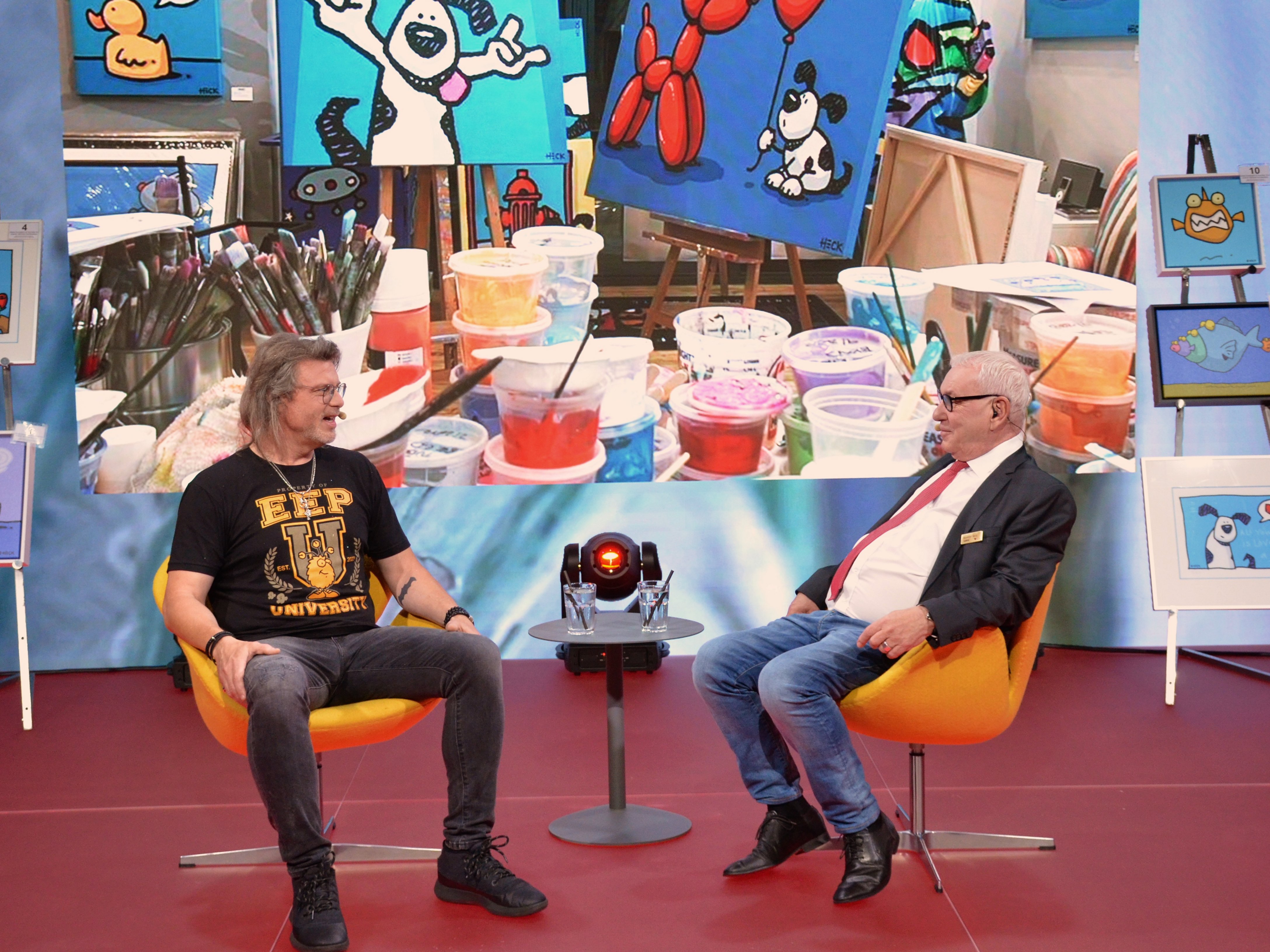 Ed Heck beim Künstlertalk im Theatrium
