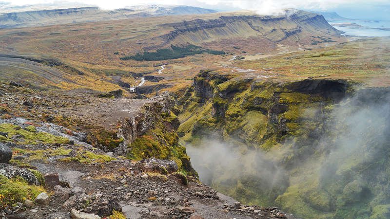 Wasserfall Glymur in Island