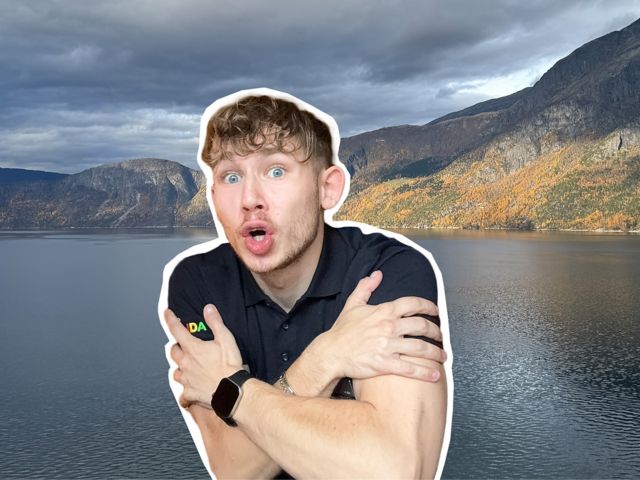 Weltreisereporter Dave geht Eisbaden