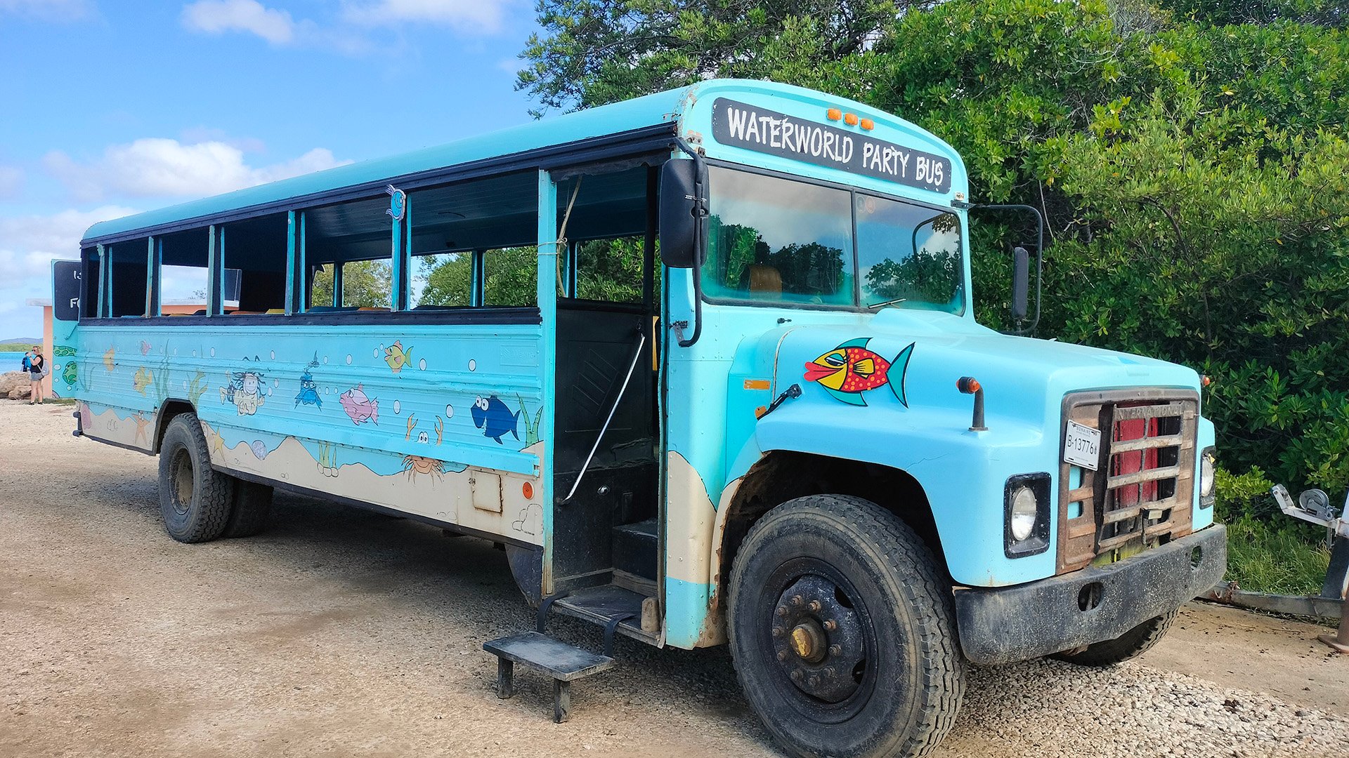 Mit dem Safaribus in den Bonaire National Marine Park
