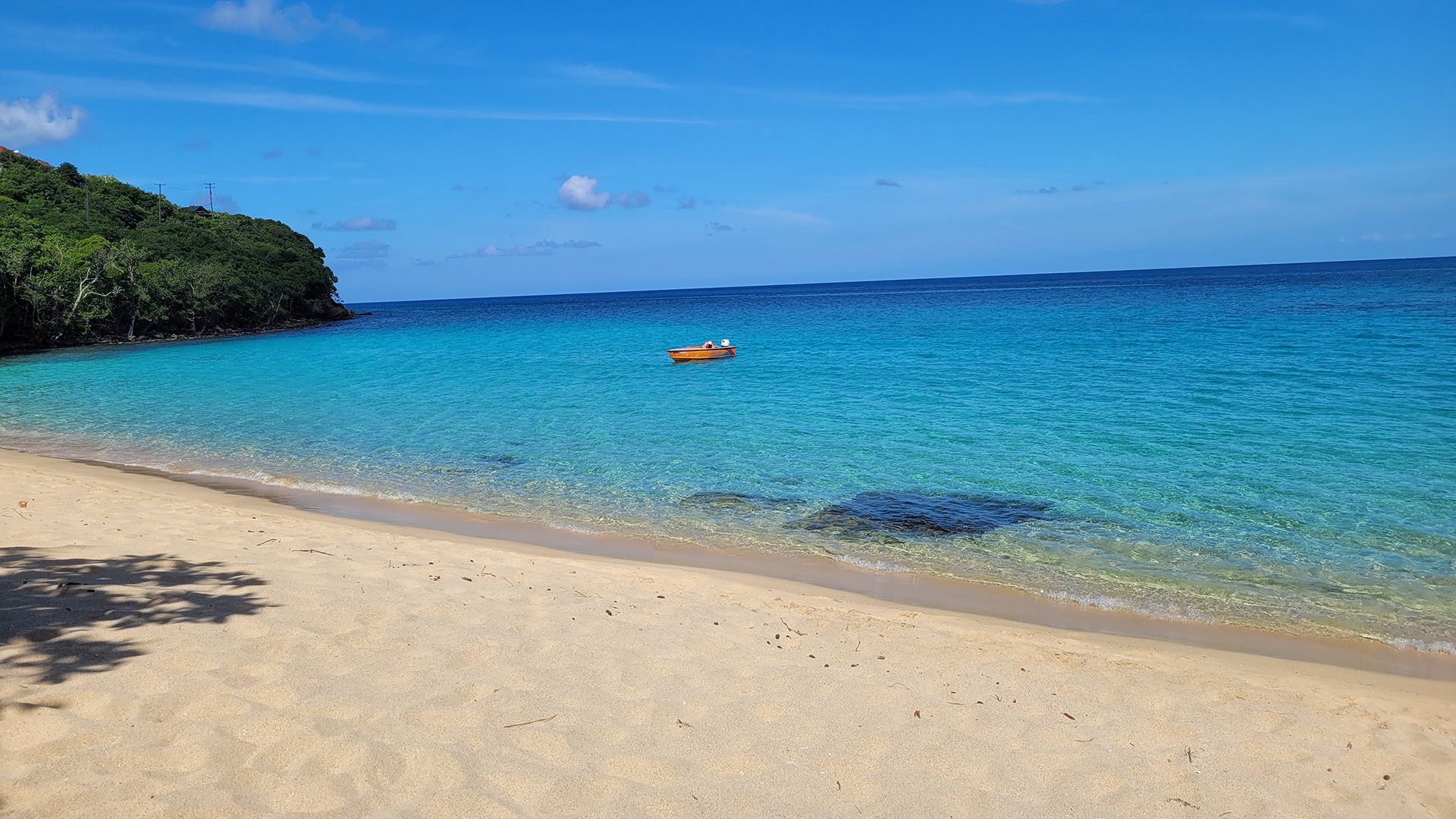 Mit dem Katamaran zum Princess-Margaret Strand auf Bequia
