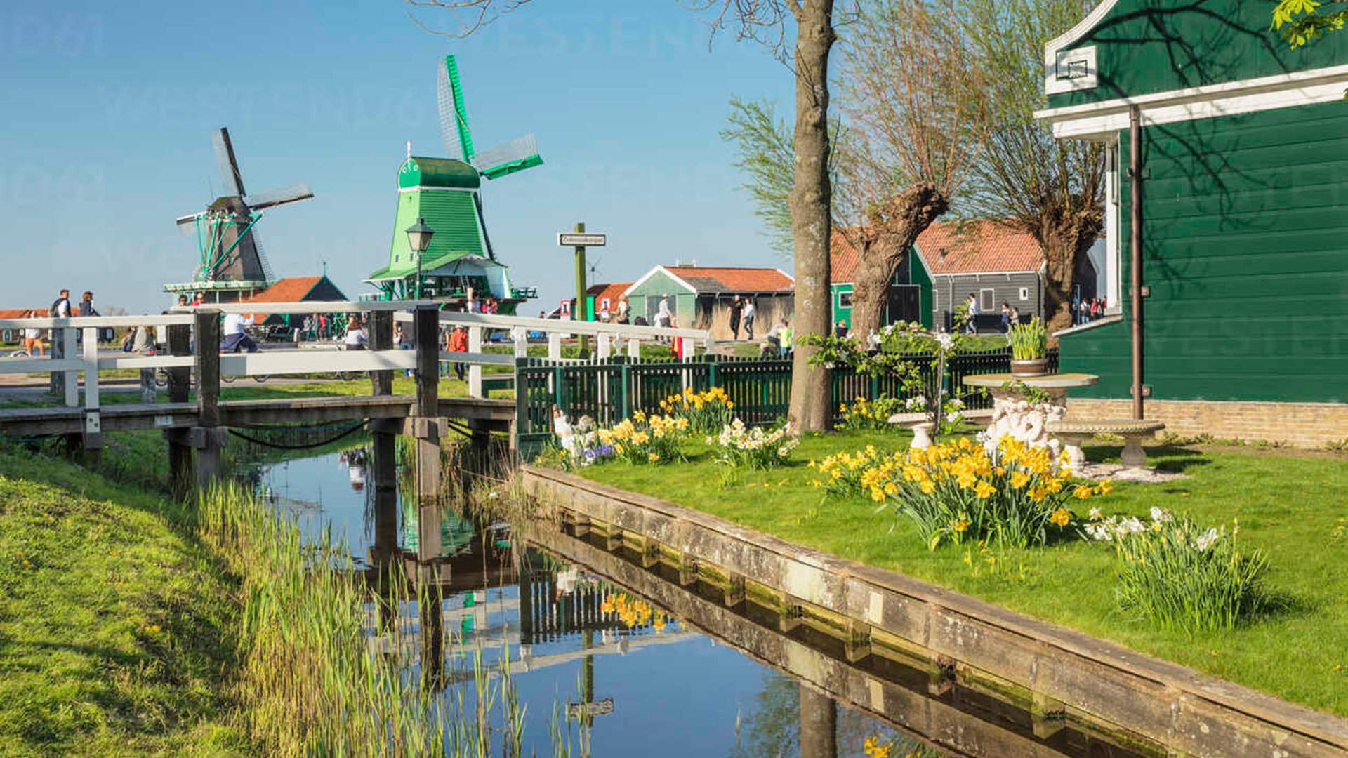 Traditional village, Zaanse Schans, Zaandam, North Holland, Netherlands, Europe