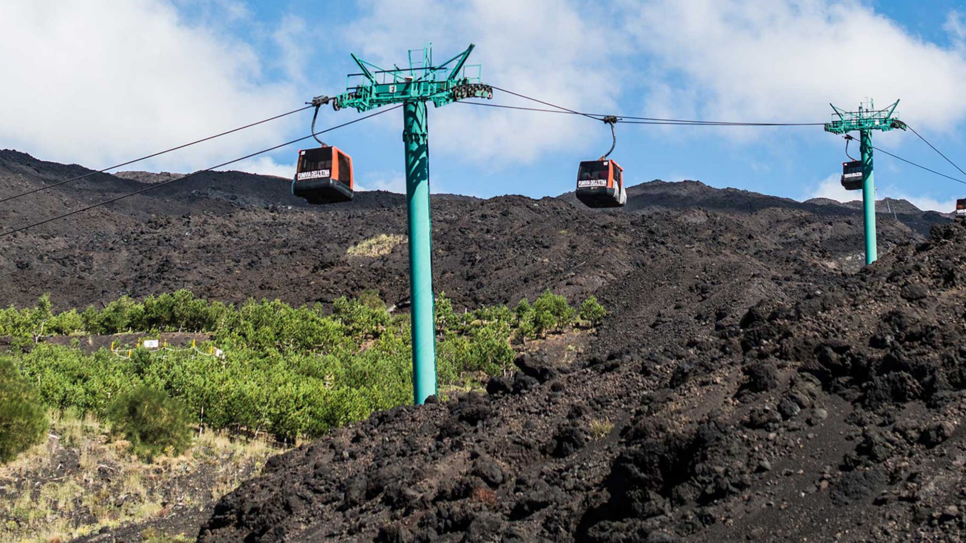 Mit Seilbahn und Unimog zum Gipfel des Ätna