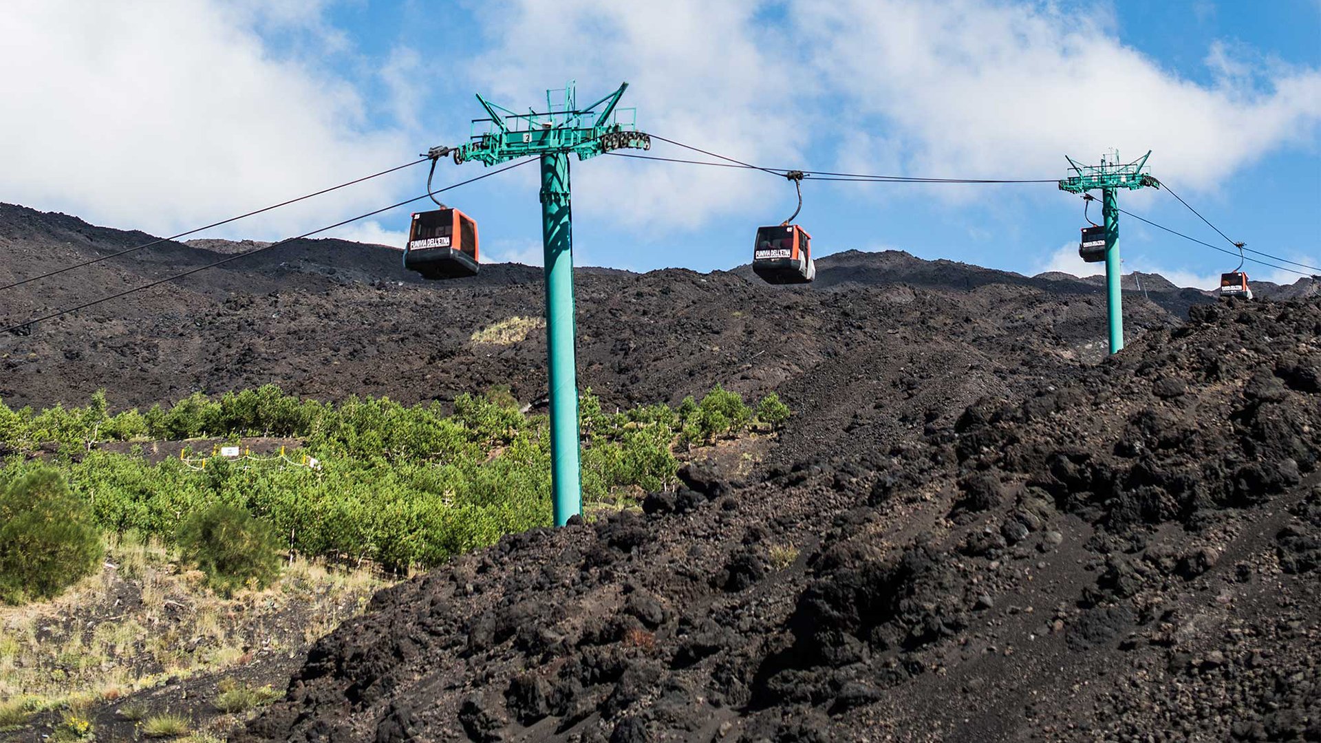 Mit Seilbahn und Unimog zum Gipfel des Ätna 