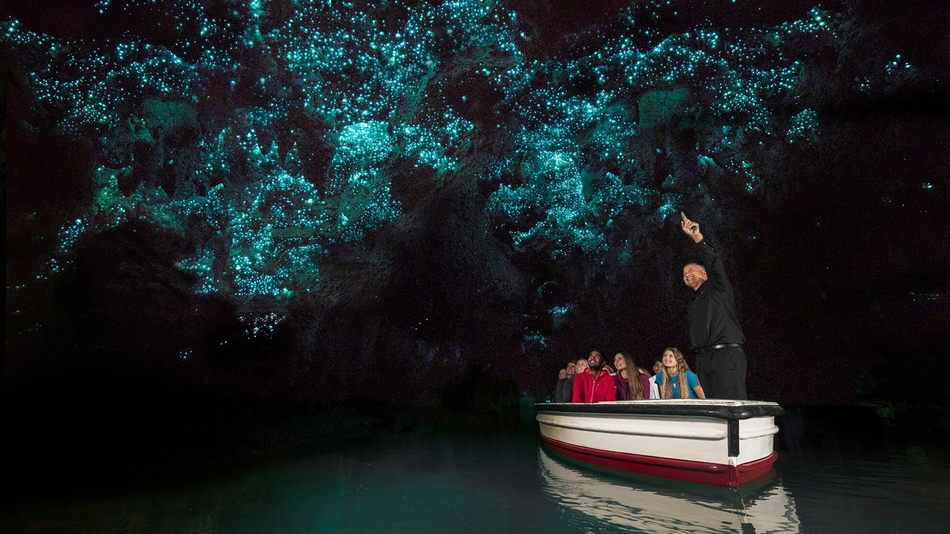 Waitomo Glühwürmchen Grotte und Crosshill Farm