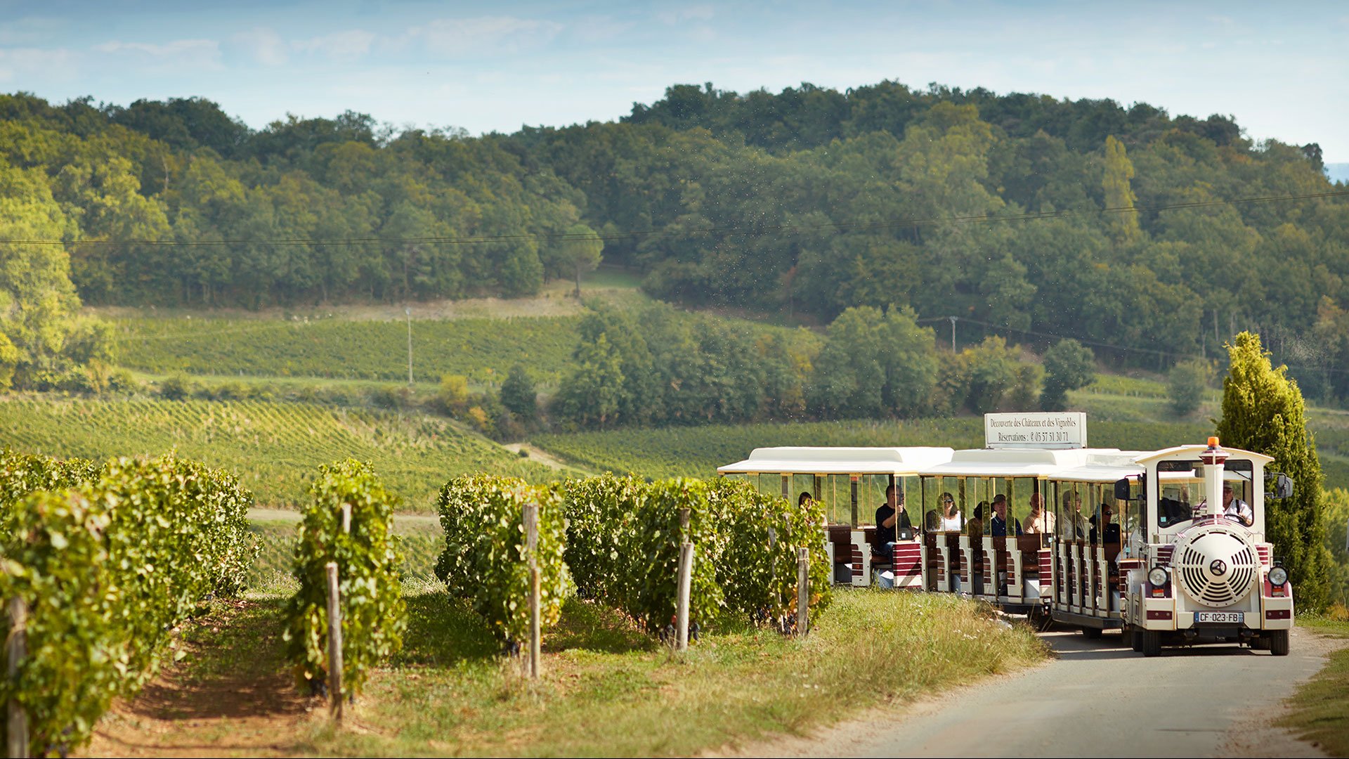 Auf Schienen durch Saint Emilion