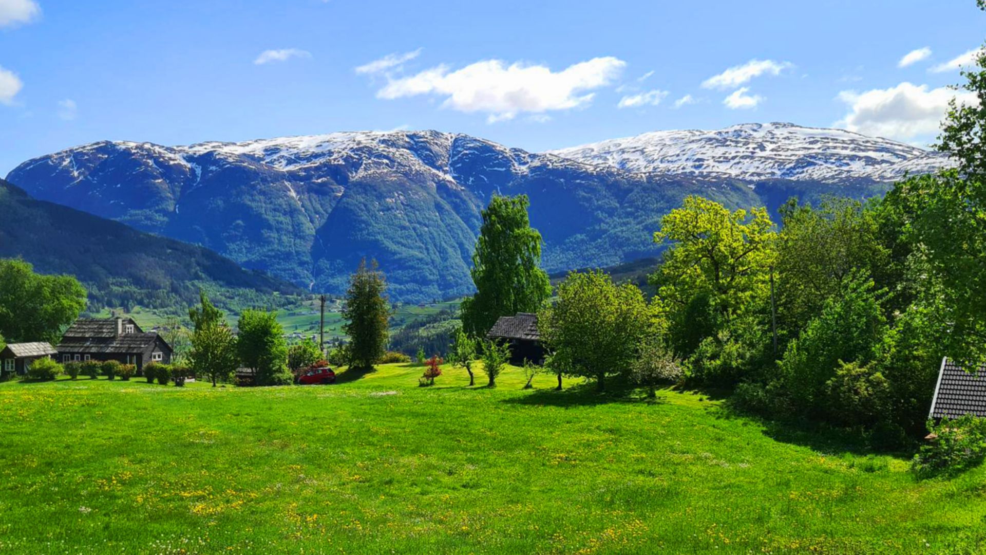 Eidfjords Umgebung im Panorama