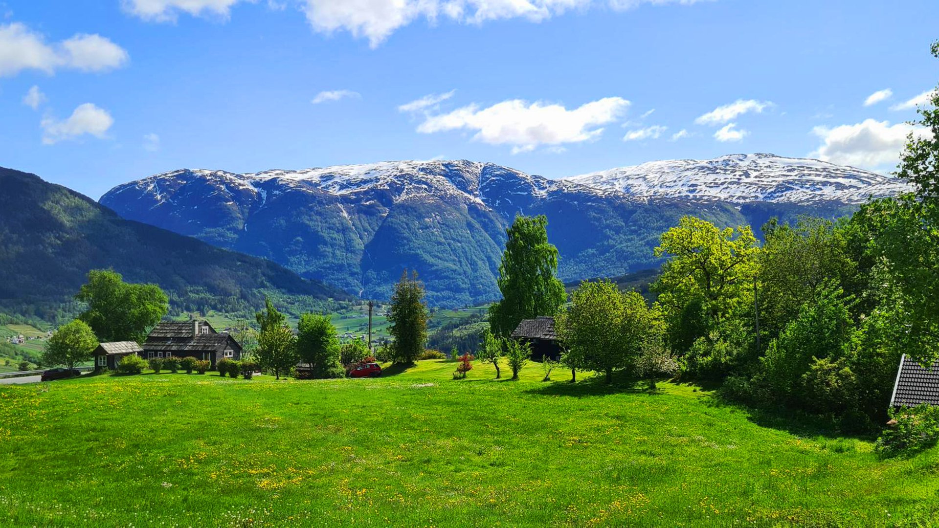 Eidfjords Umgebung im Panorama