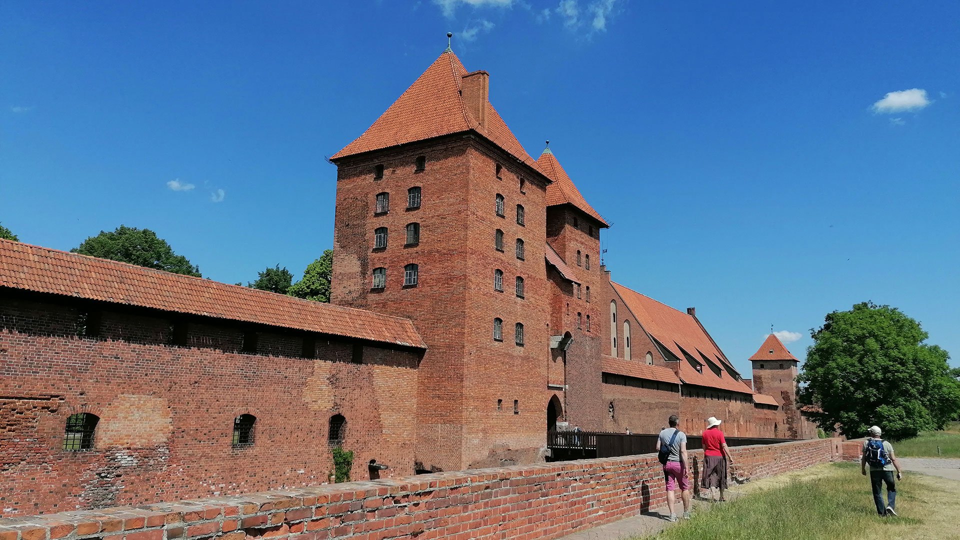 Festung Marienburg und Innenstadt von Danzig