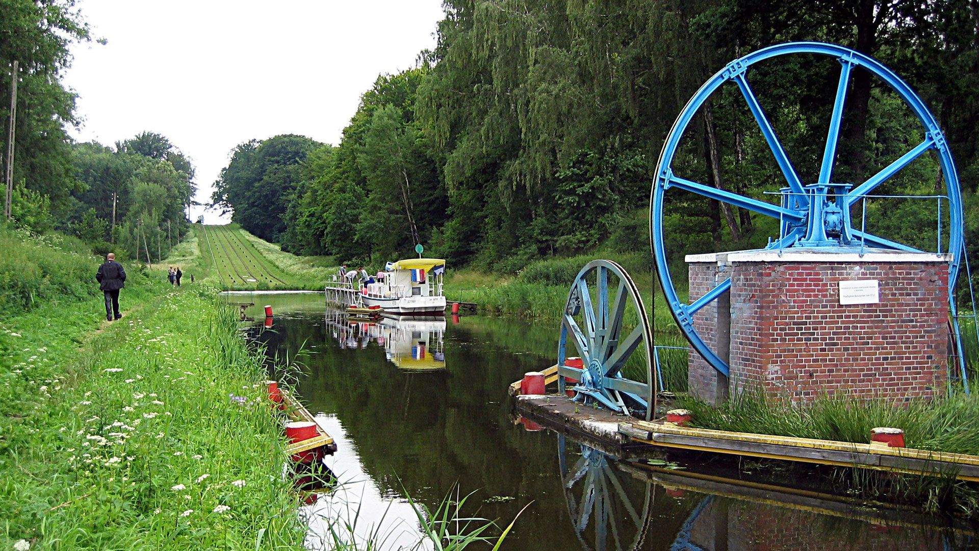 Traditioneller Oberländischer Kanal und Danzig